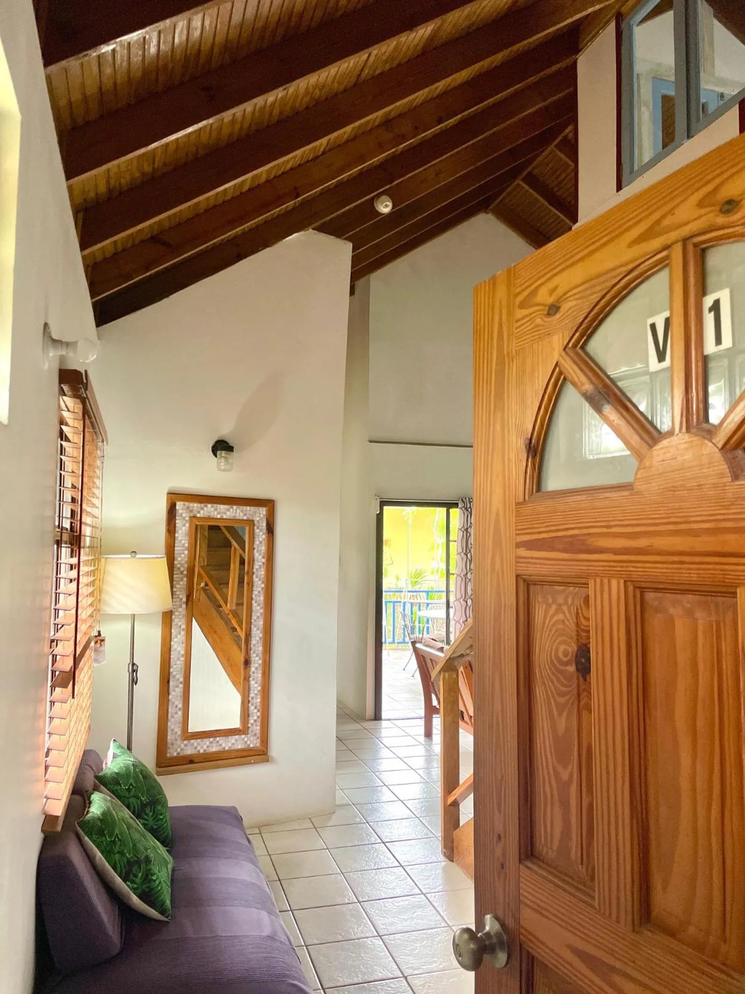 Seating area in Bananaquit Tobago -Stay Near the Beach