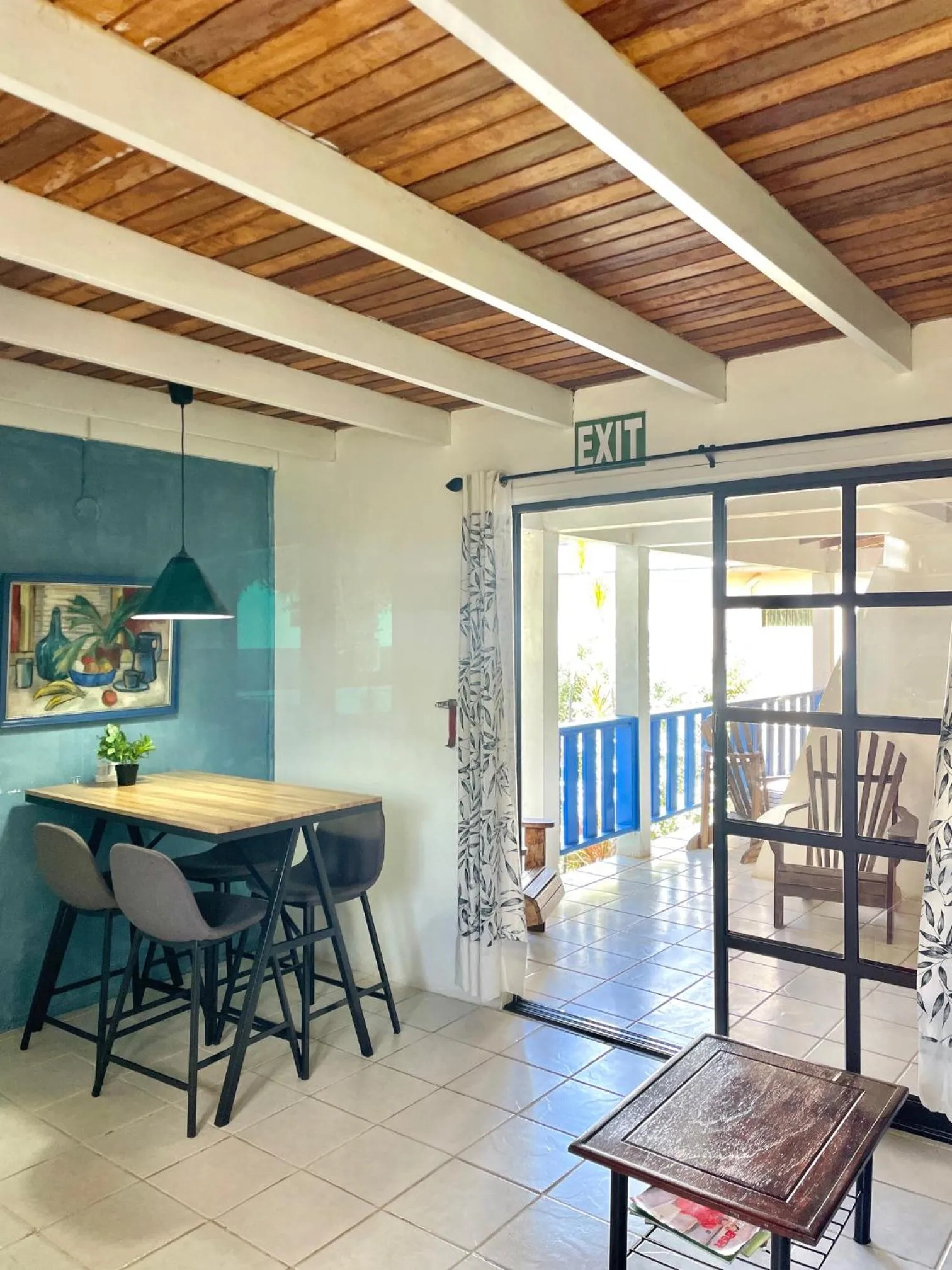 Seating area in Bananaquit Tobago -Stay Near the Beach