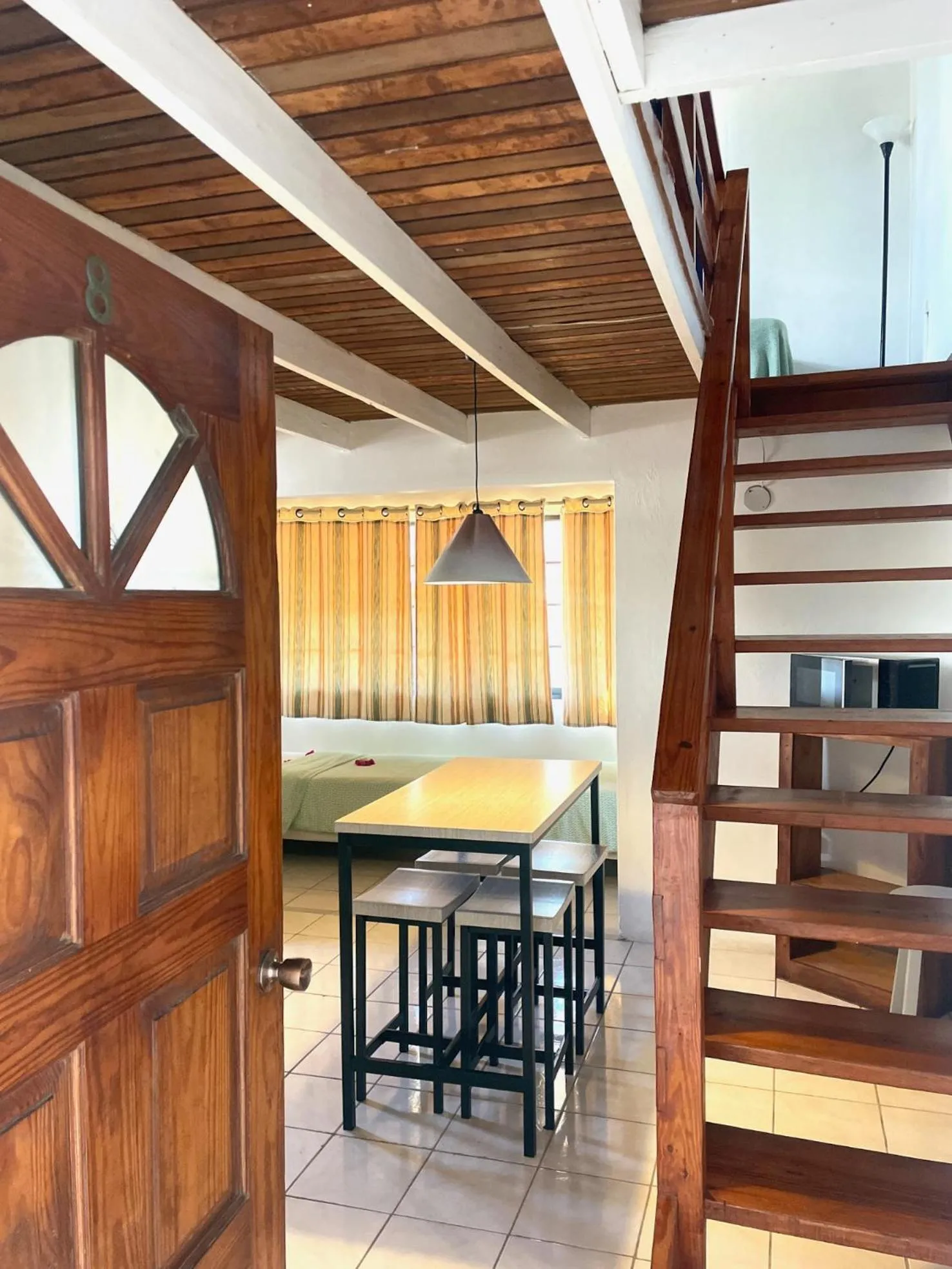 Dining area in Bananaquit Tobago -Stay Near the Beach