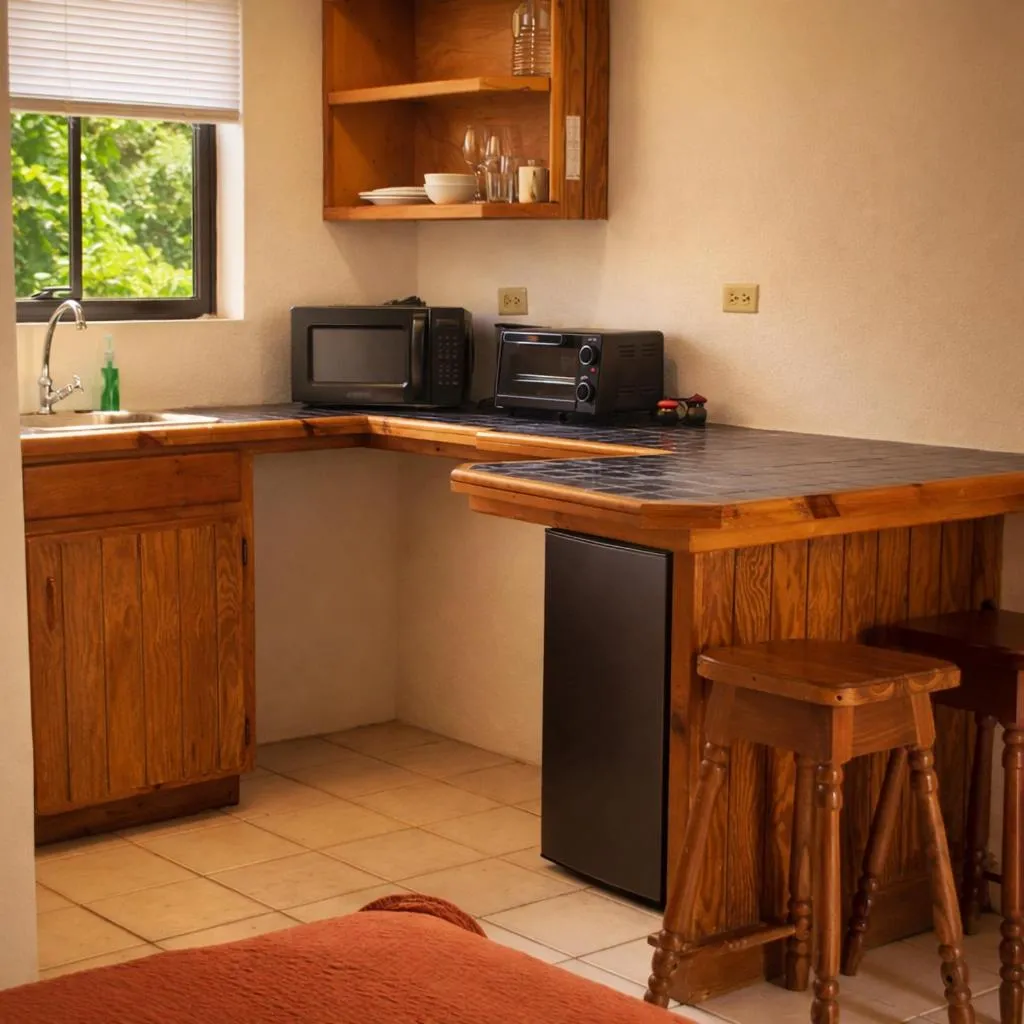 kitchen in Bananaquit Tobago -Stay Near the Beach