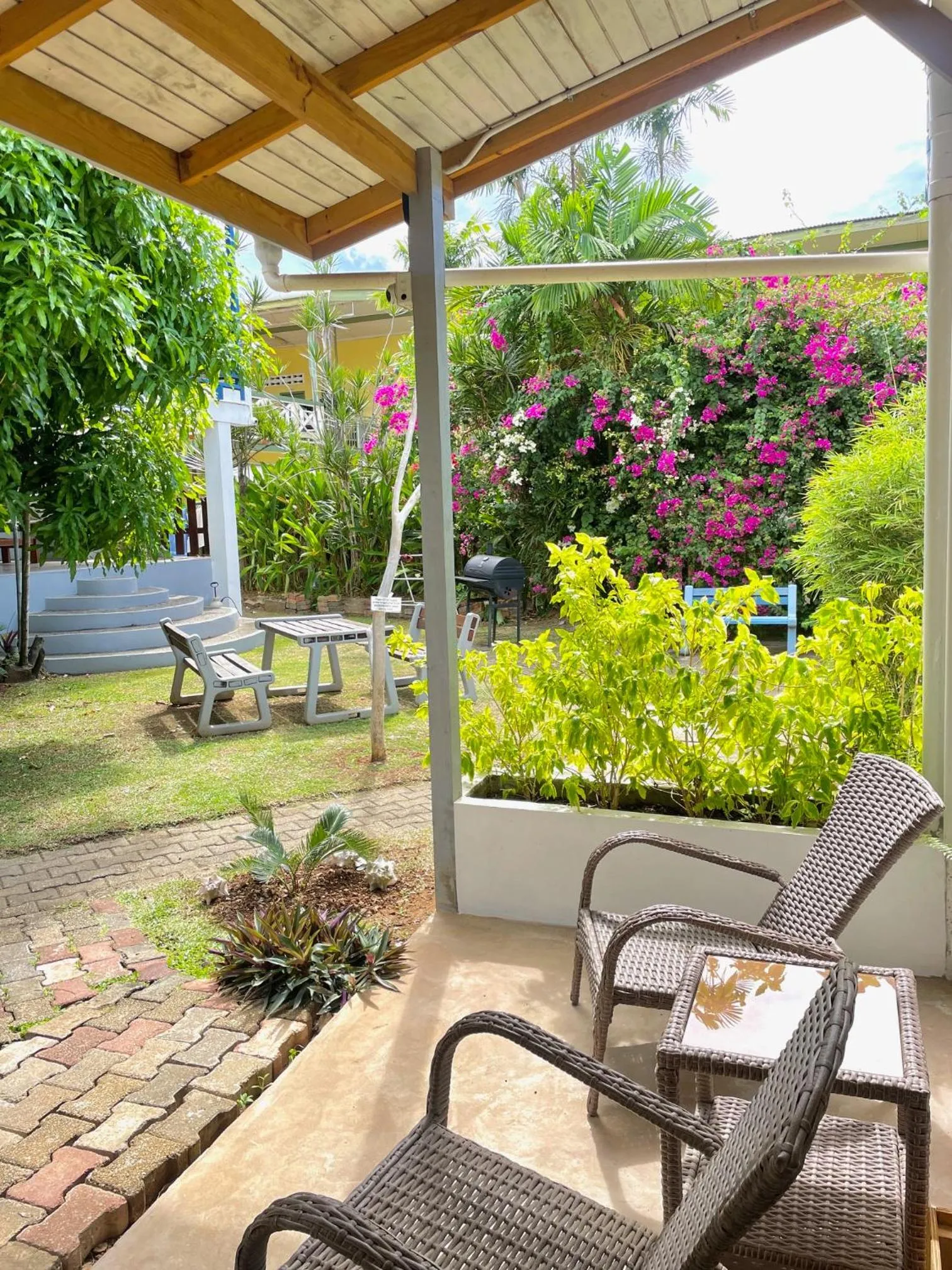 Patio in Bananaquit Tobago -Stay Near the Beach