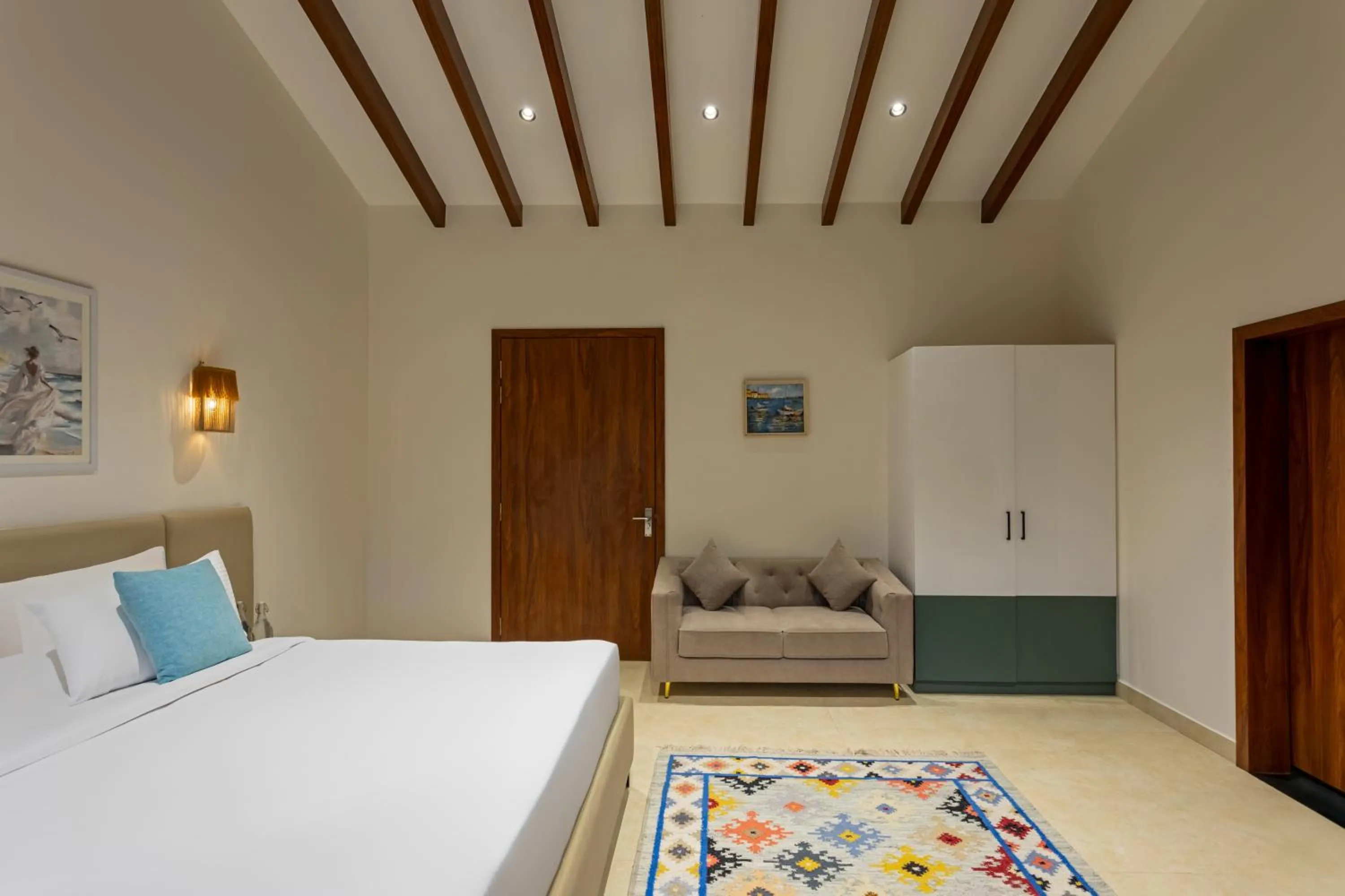 Bedroom, Bed in Lamrin Morjim Goa