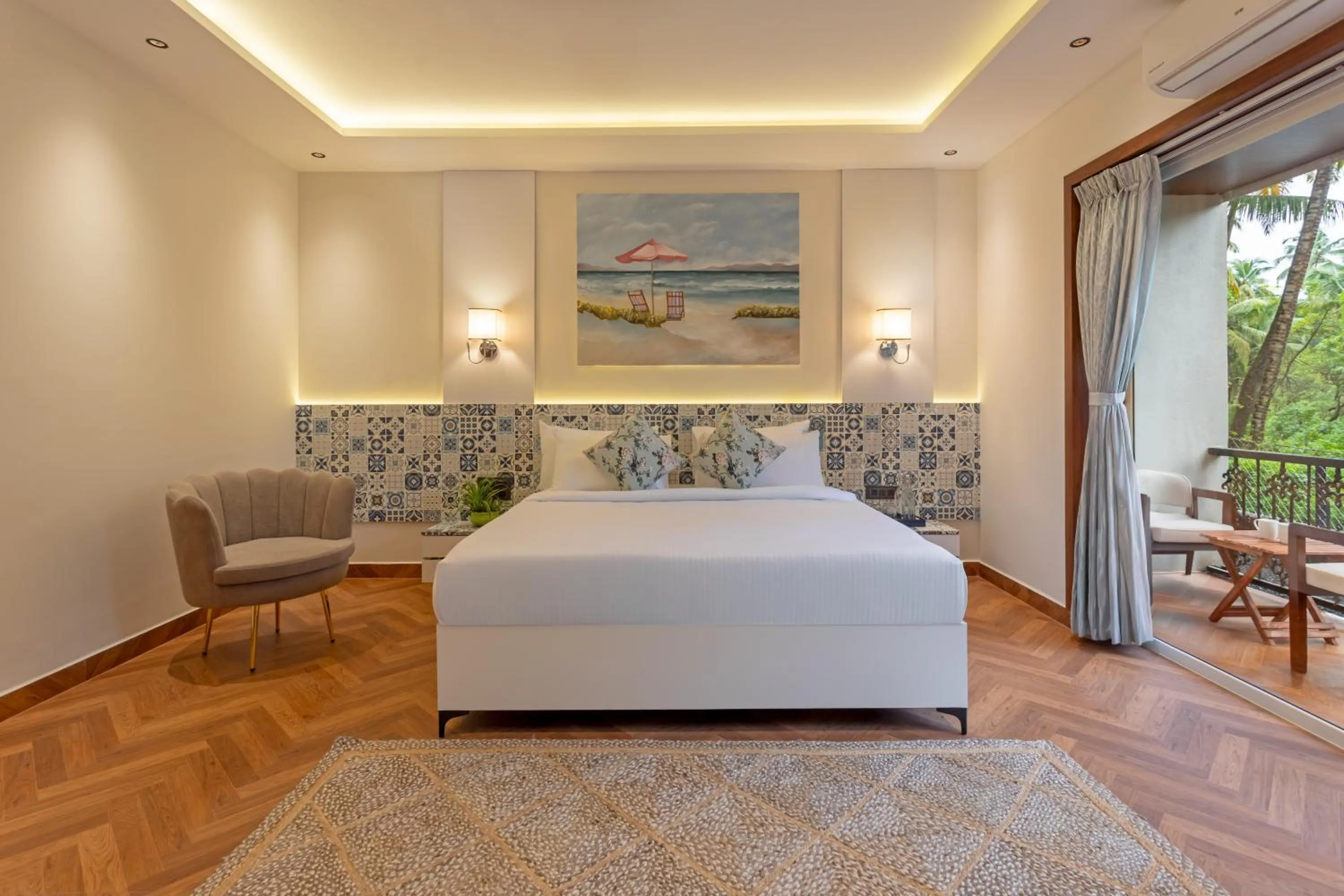 Bedroom, Bed in Lamrin Morjim Goa