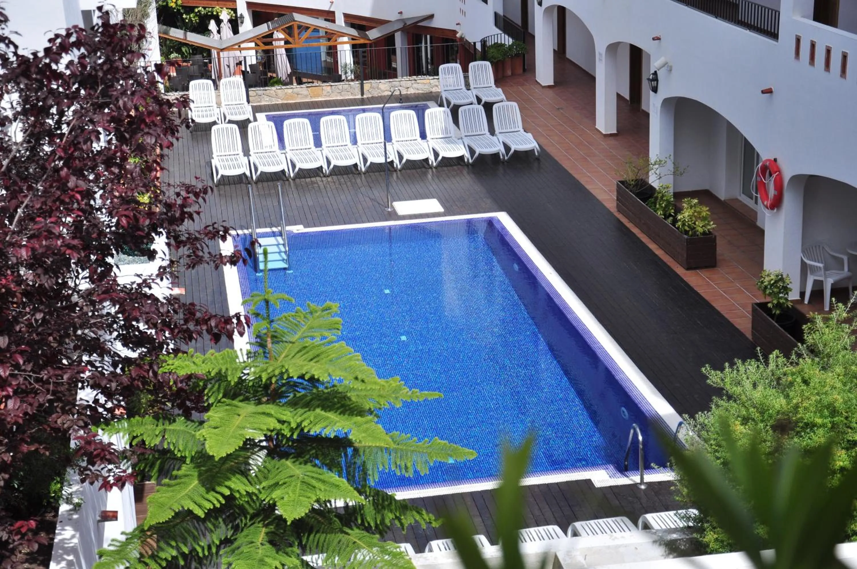 Pool view in Aparthotel Puerto Mar