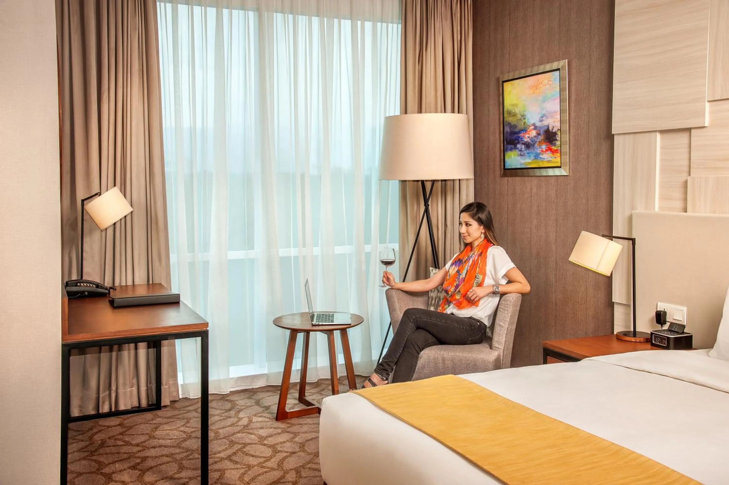 People, Bed in Crowne Plaza Bandung by IHG