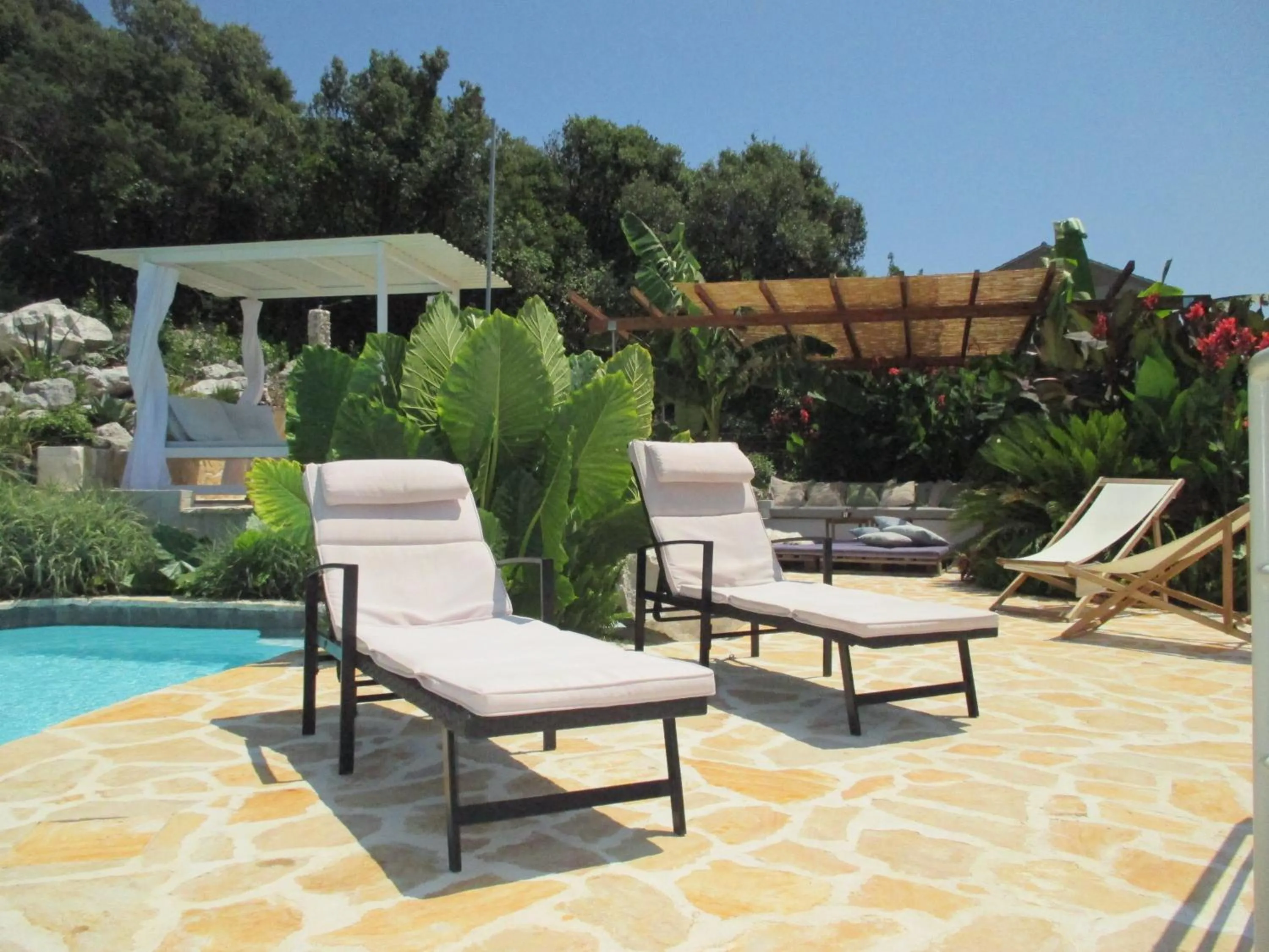 Patio in Relax tiny villas 40 meters of the beach