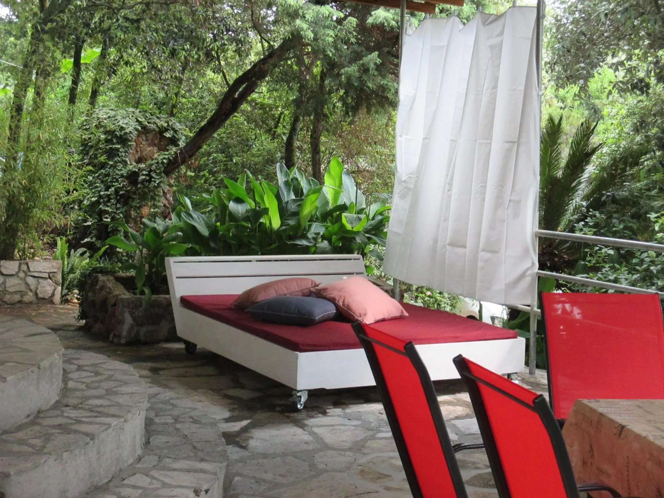 Balcony/Terrace in Relax tiny villas 40 meters of the beach