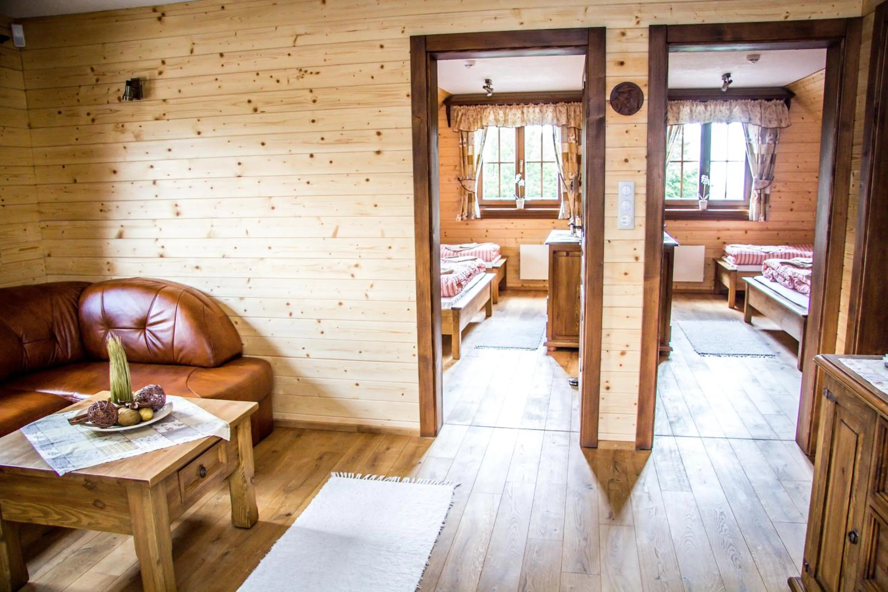 Living room, Bed in Salaš Kľak