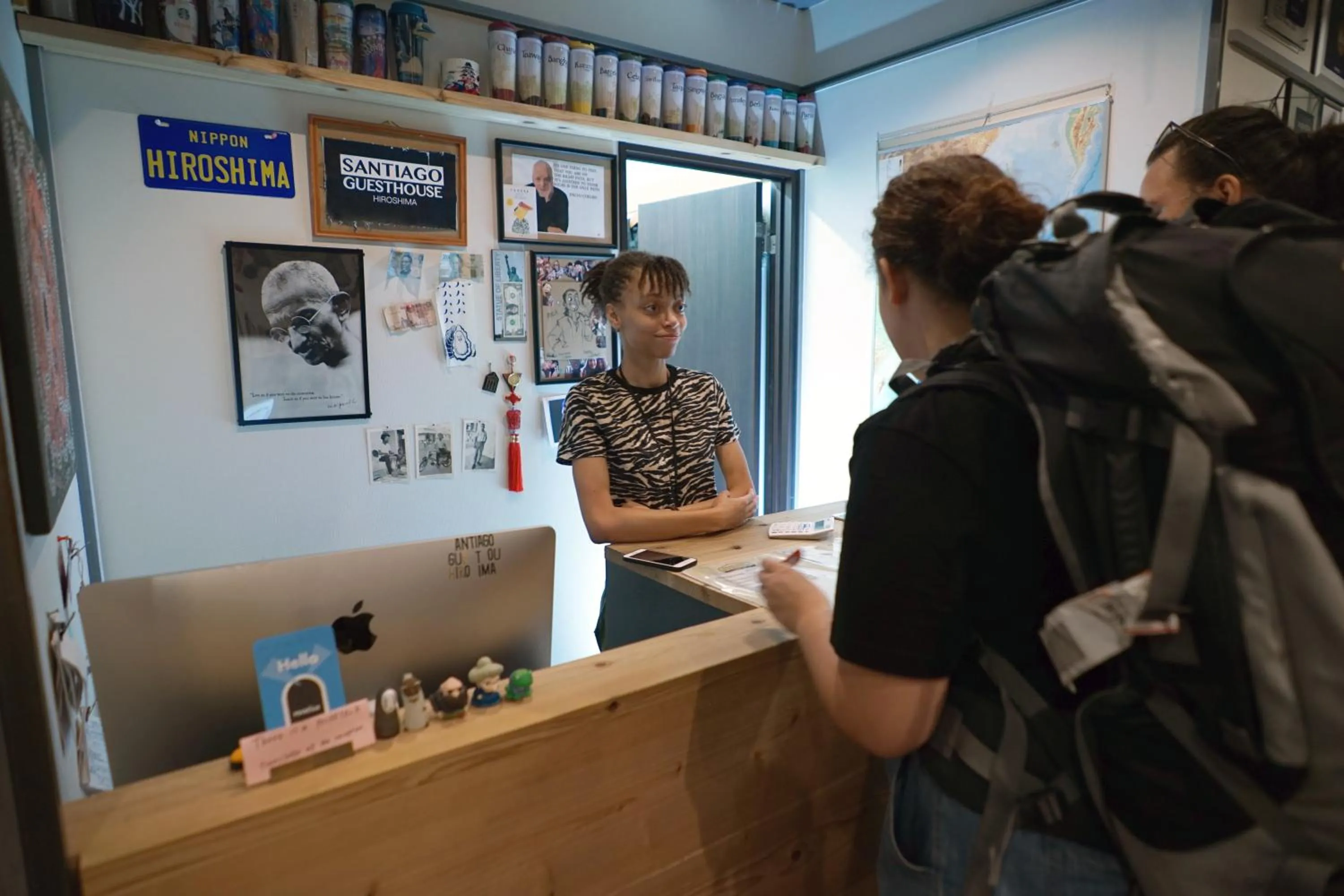 Lobby or reception in Santiago Guesthouse Hiroshima