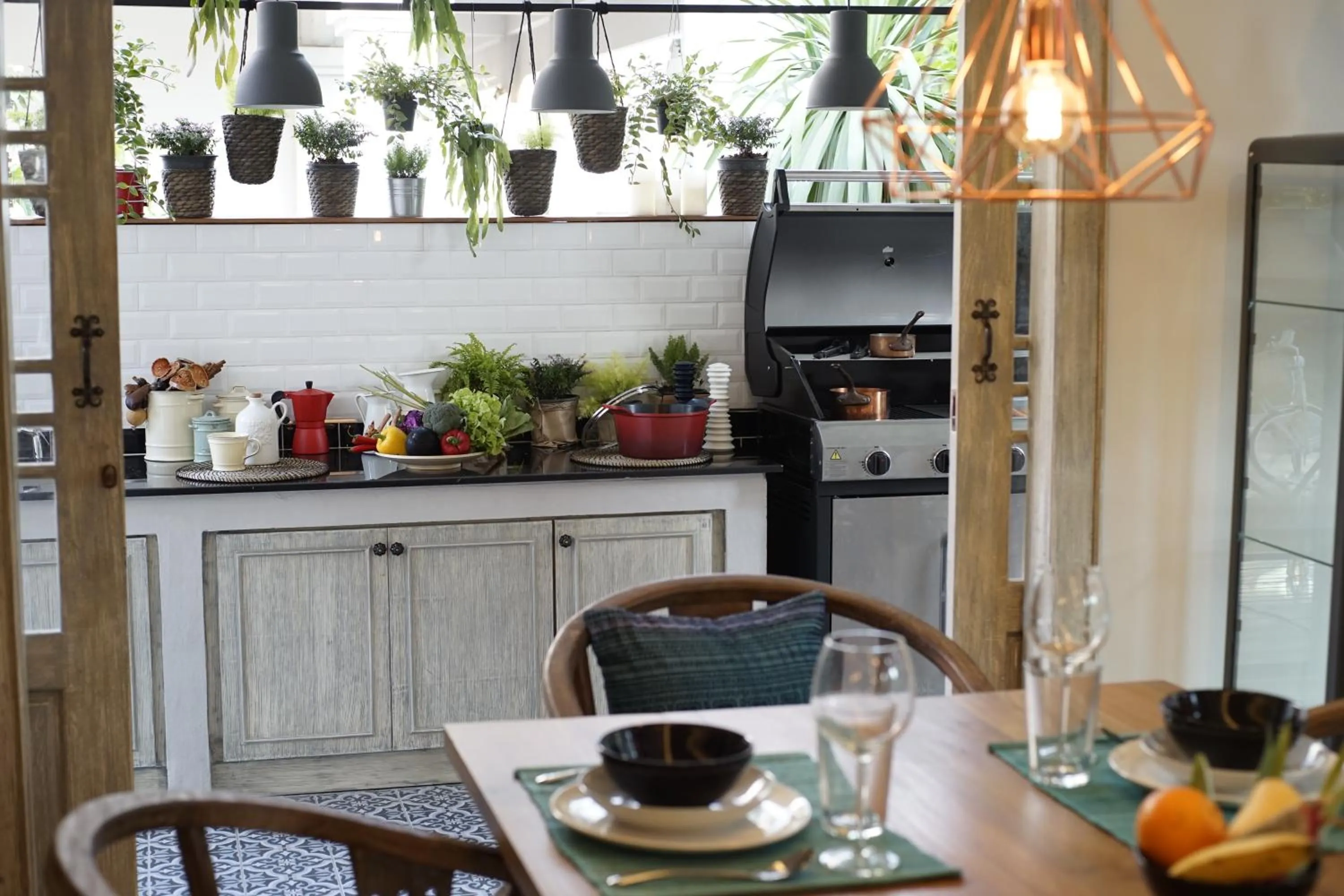 Kitchen or kitchenette in Private Pool Villa 88 Nimman Chiangmai