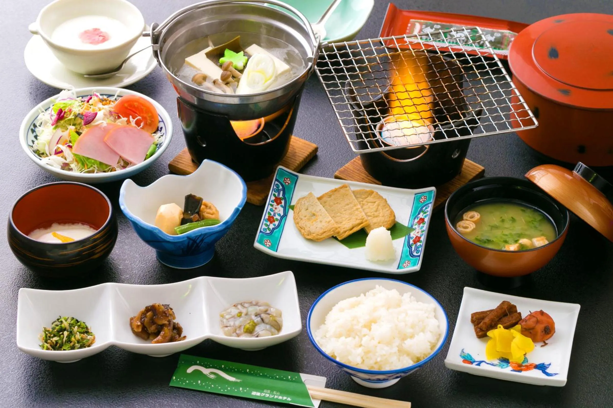 Food close-up in Dogo Grand Hotel