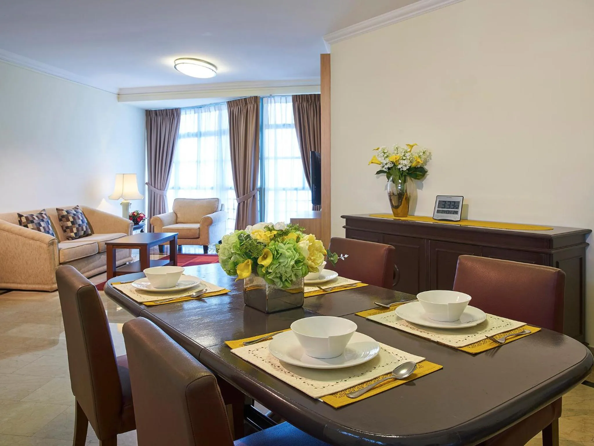 Living room in Village Residence West Coast by Far East Hospitality