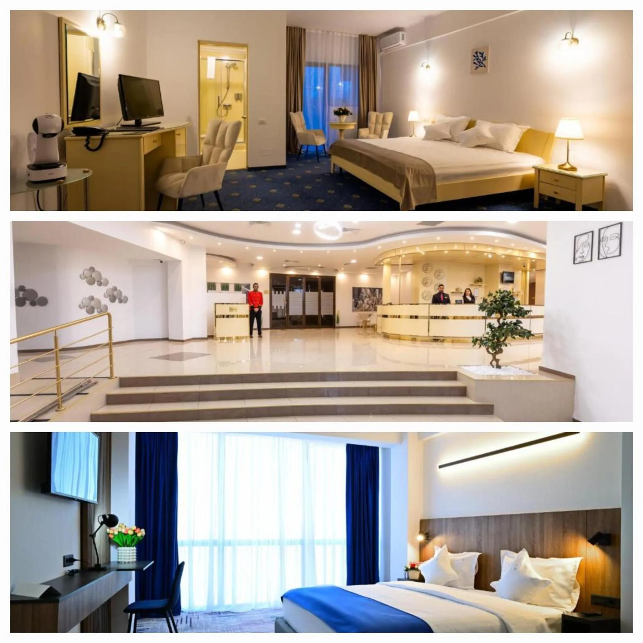 Lobby or reception, Bed in Hotel Sir Royal