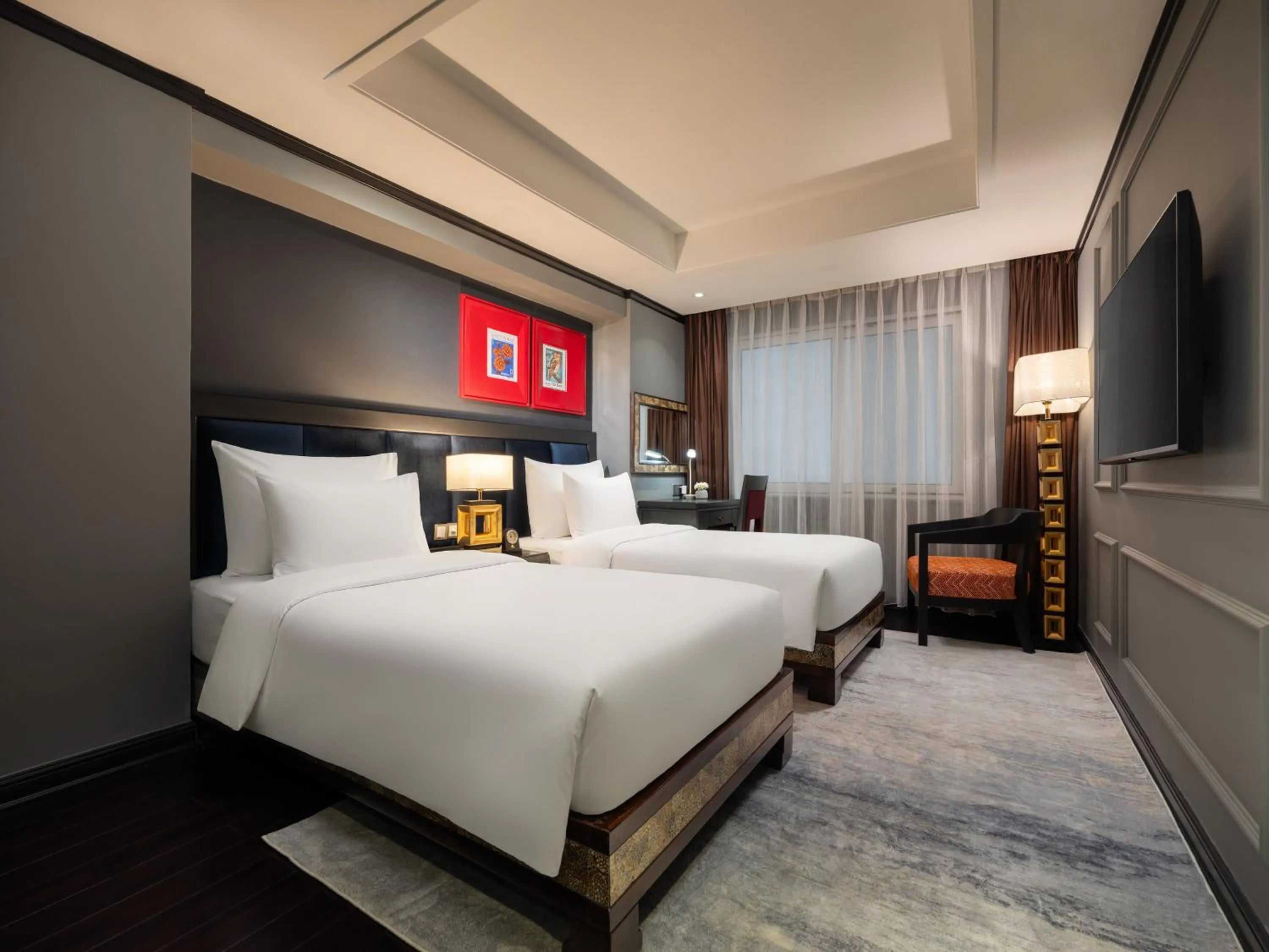 Bed in Hanoi Solis Hotel