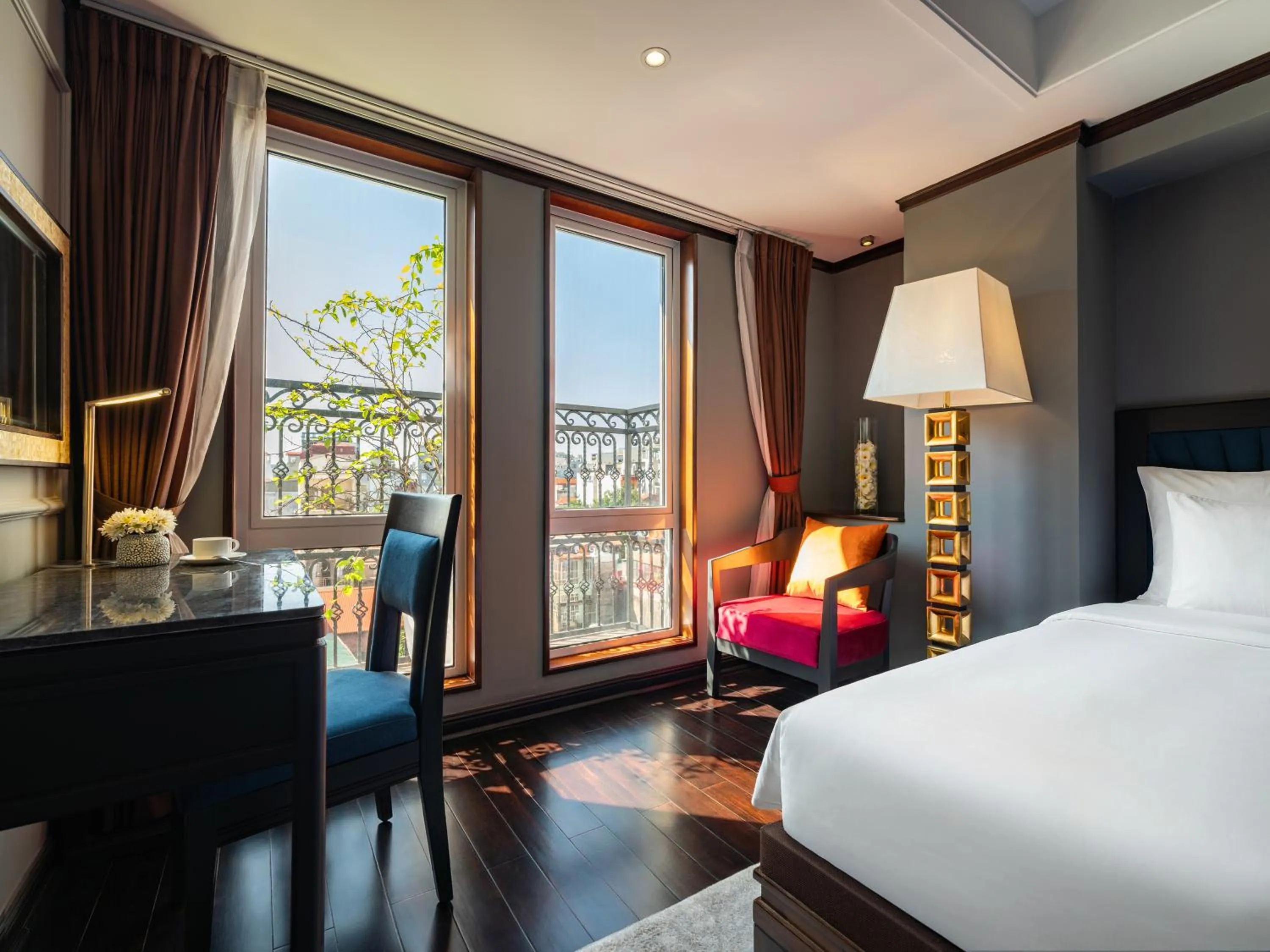 Bed in Hanoi Solis Hotel