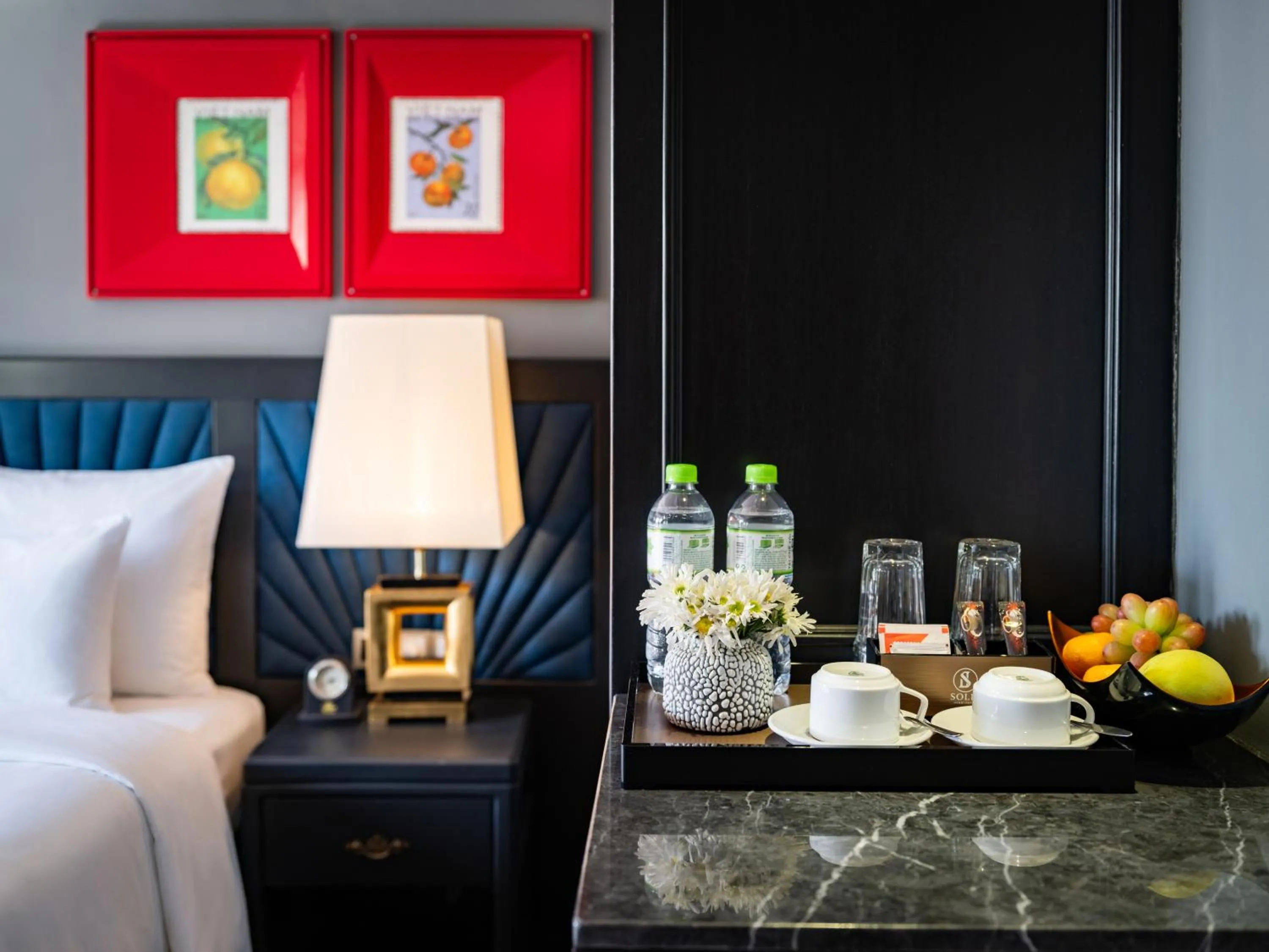 Bed in Hanoi Solis Hotel