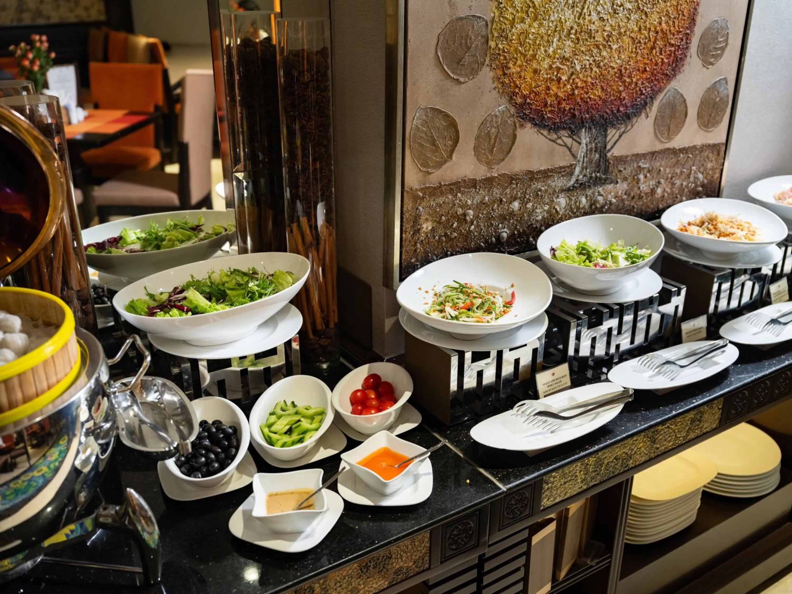 Buffet breakfast in Hanoi Solis Hotel