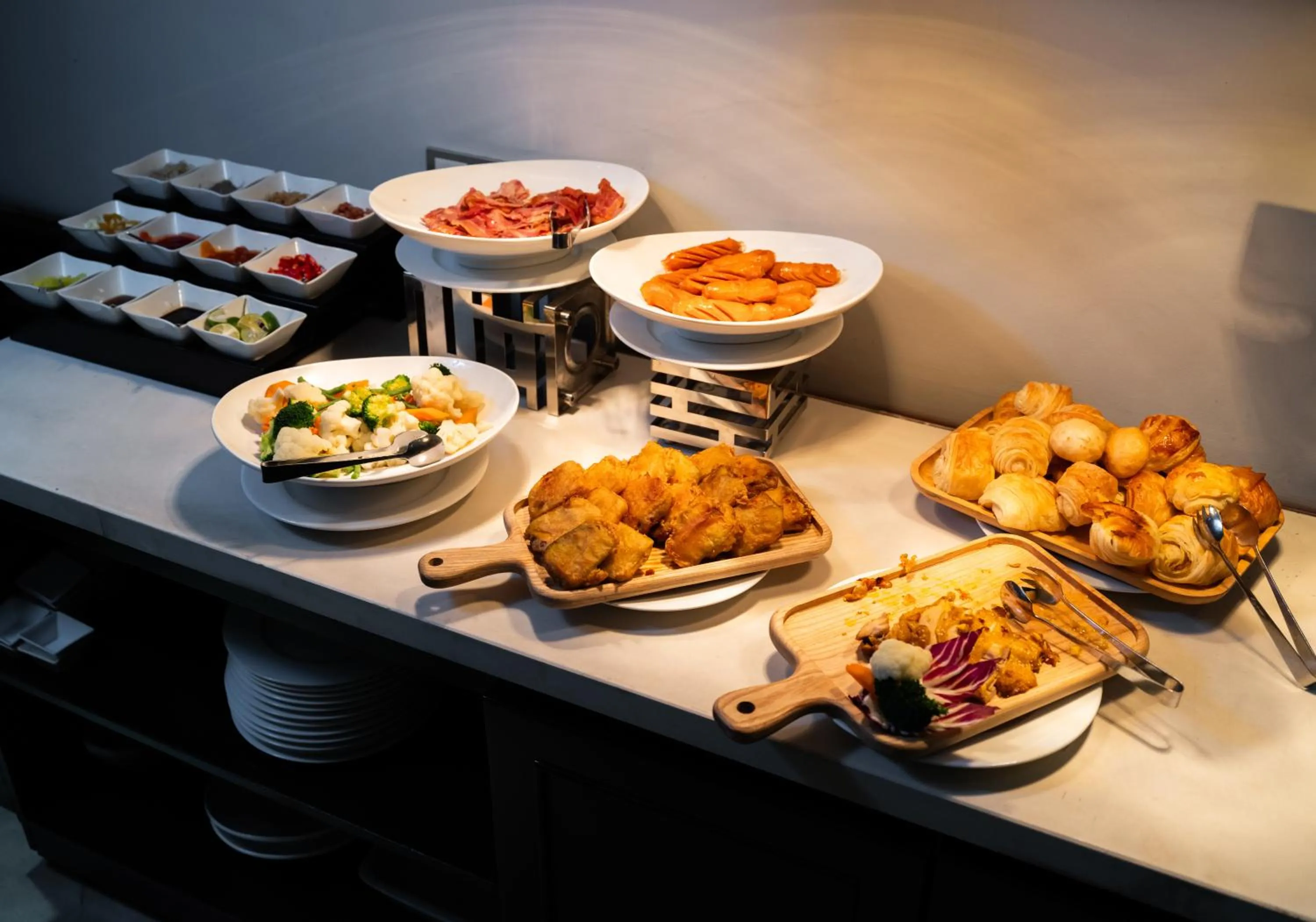 Buffet breakfast in Hanoi Solis Hotel