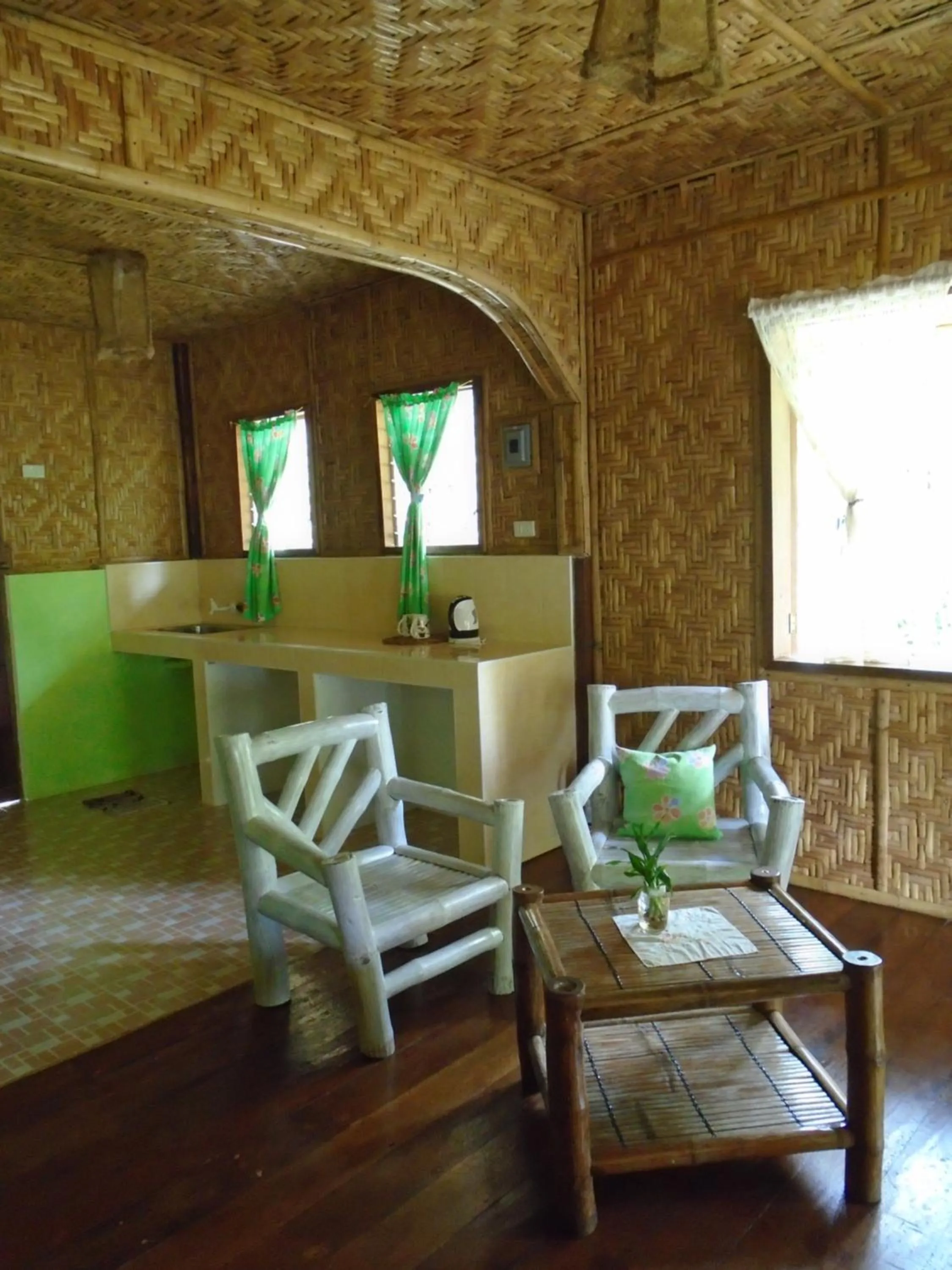 Living room in Nypa Style Resort Camiguin