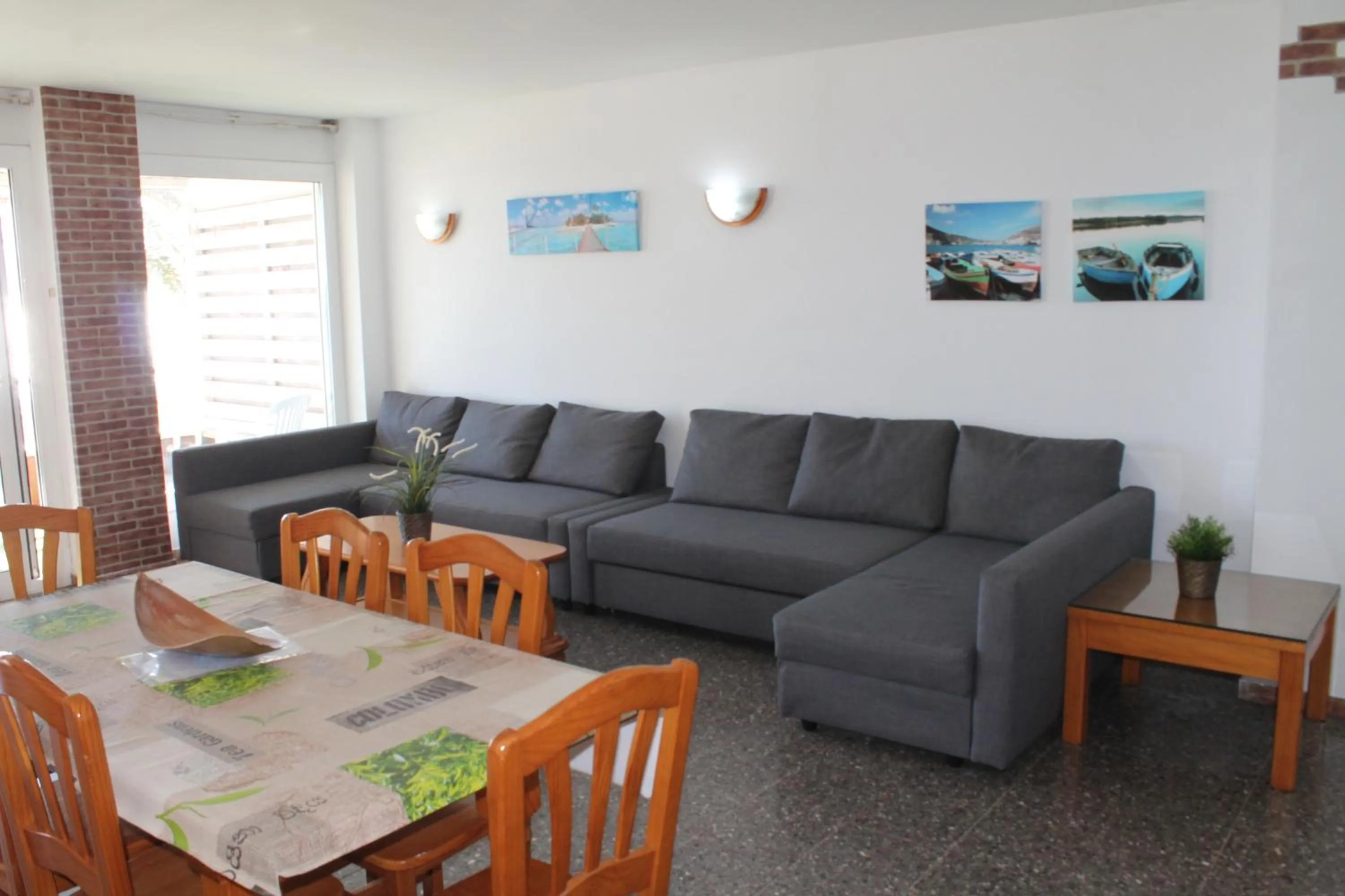 Living room in Piso Jover alojamiento en primera línea del Mar !!