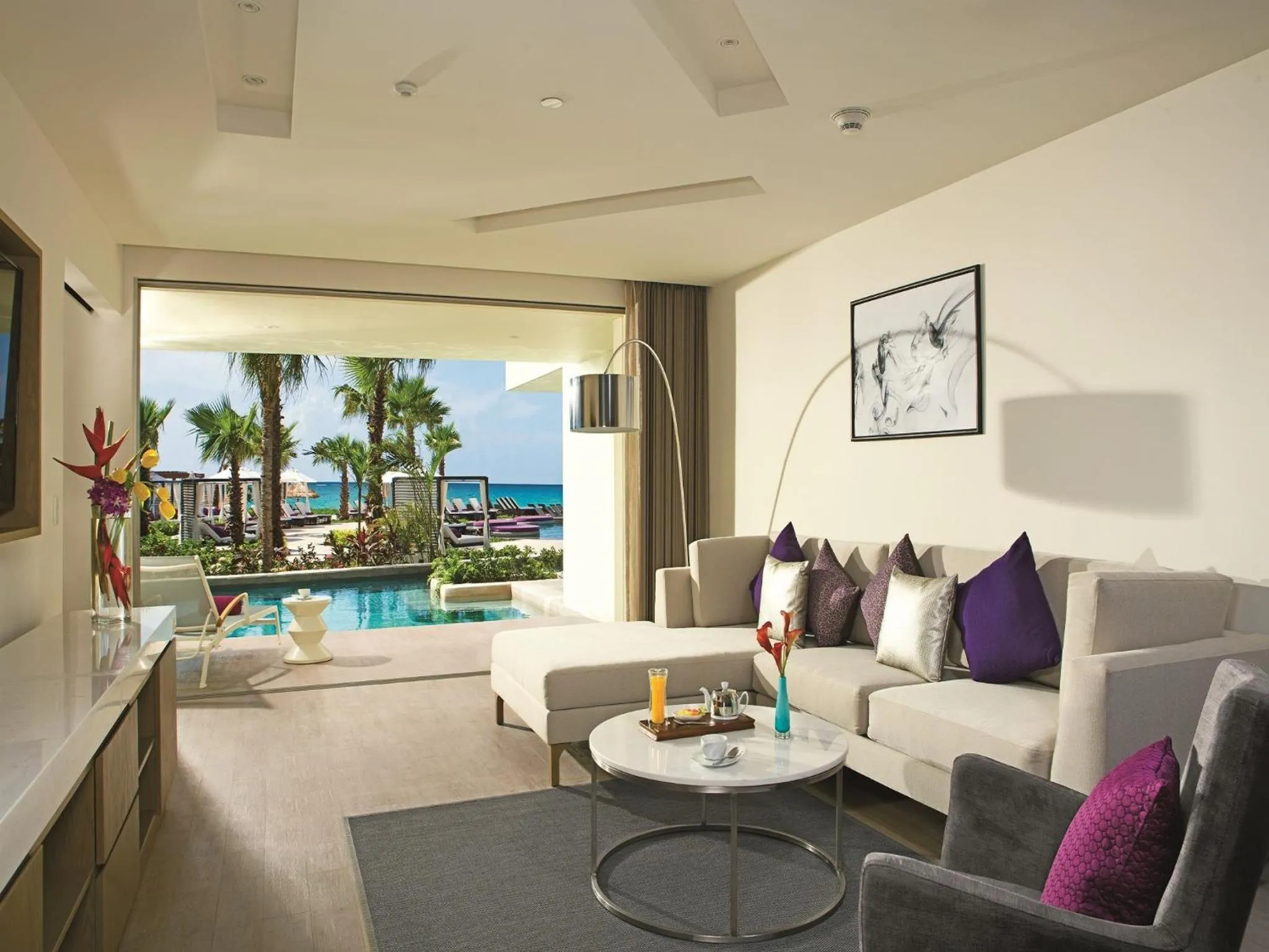 Living room in Breathless Riviera Cancun Resort & Spa - Adults Only - All inclusive