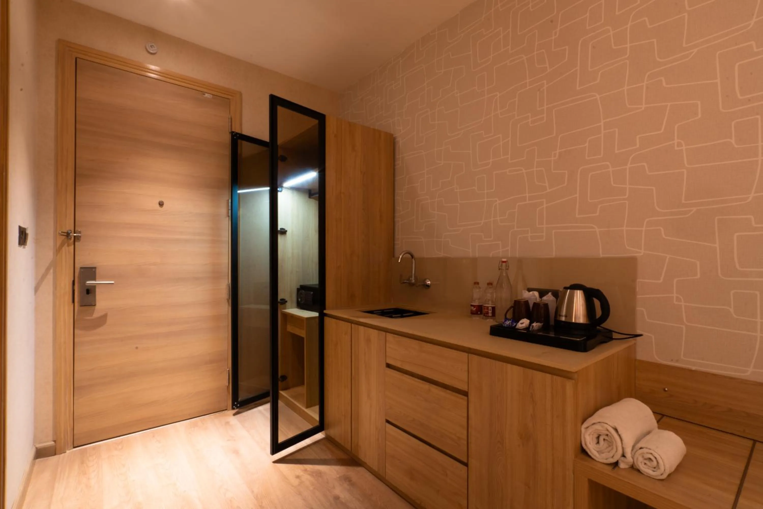 wardrobe in Hotel Bluestone Prime Nehru Place by The Cosy hotels