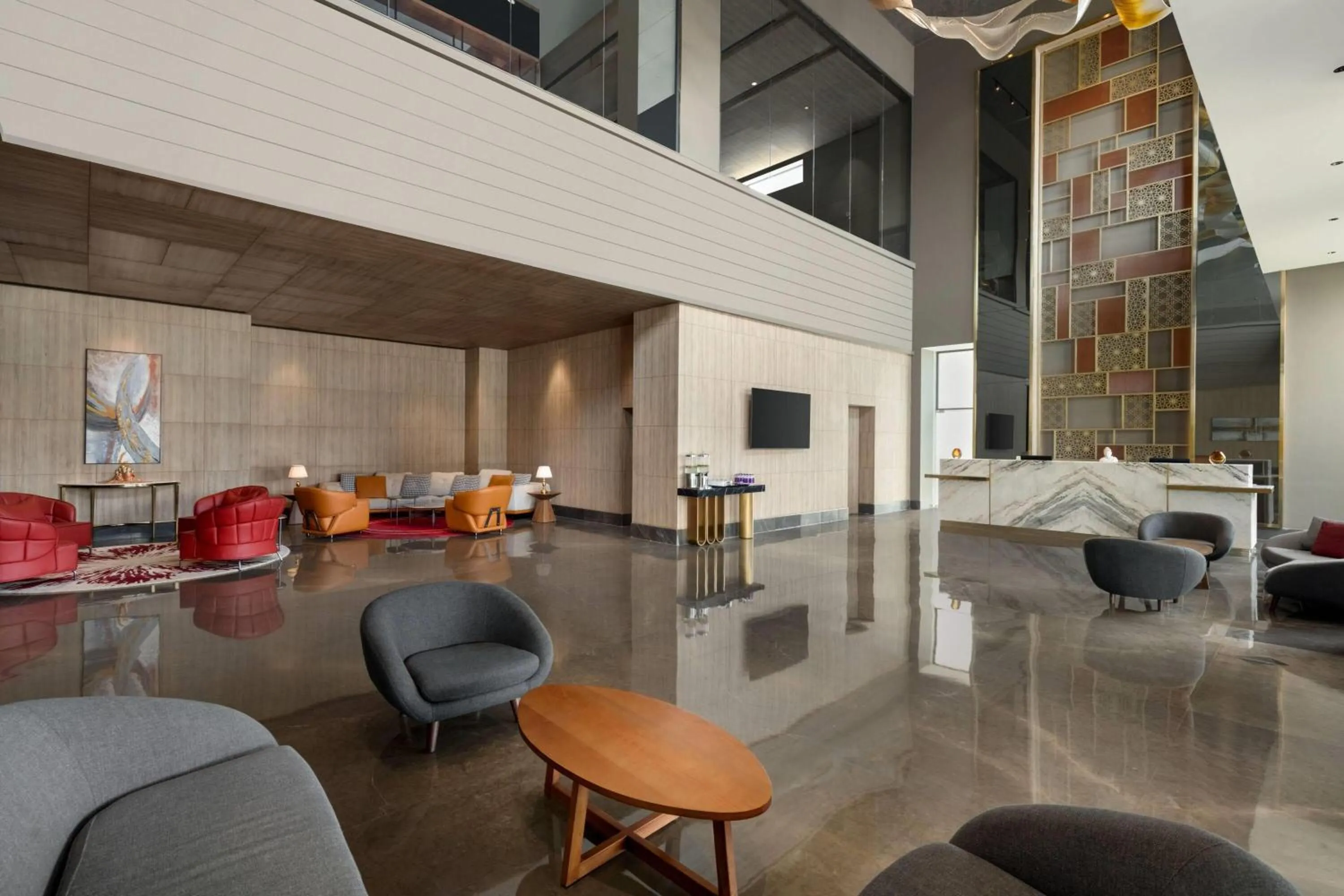 Lobby or reception in Ramada by Wyndham Sonipat Murthal