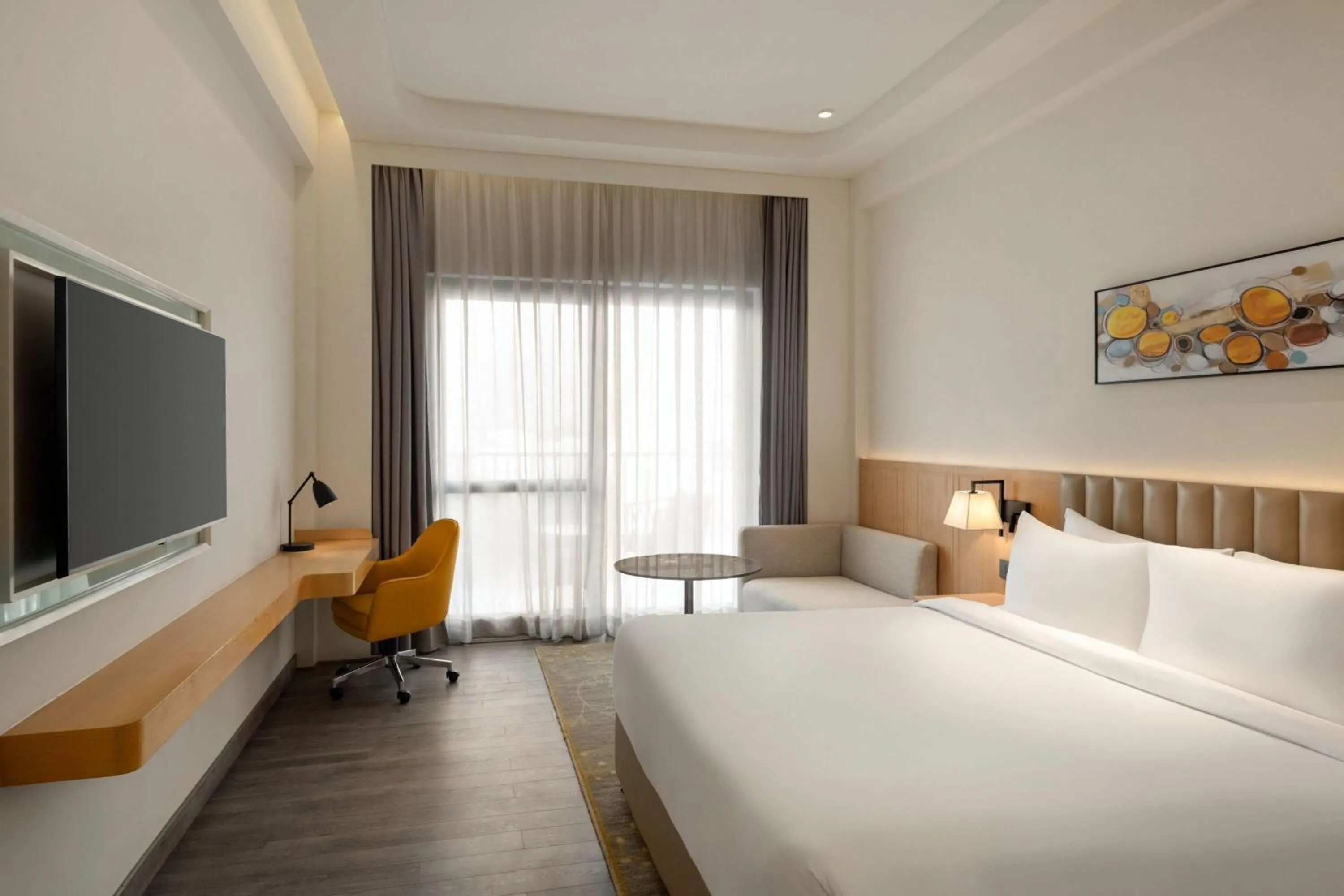 Photo of the whole room, Bed in Ramada by Wyndham Sonipat Murthal