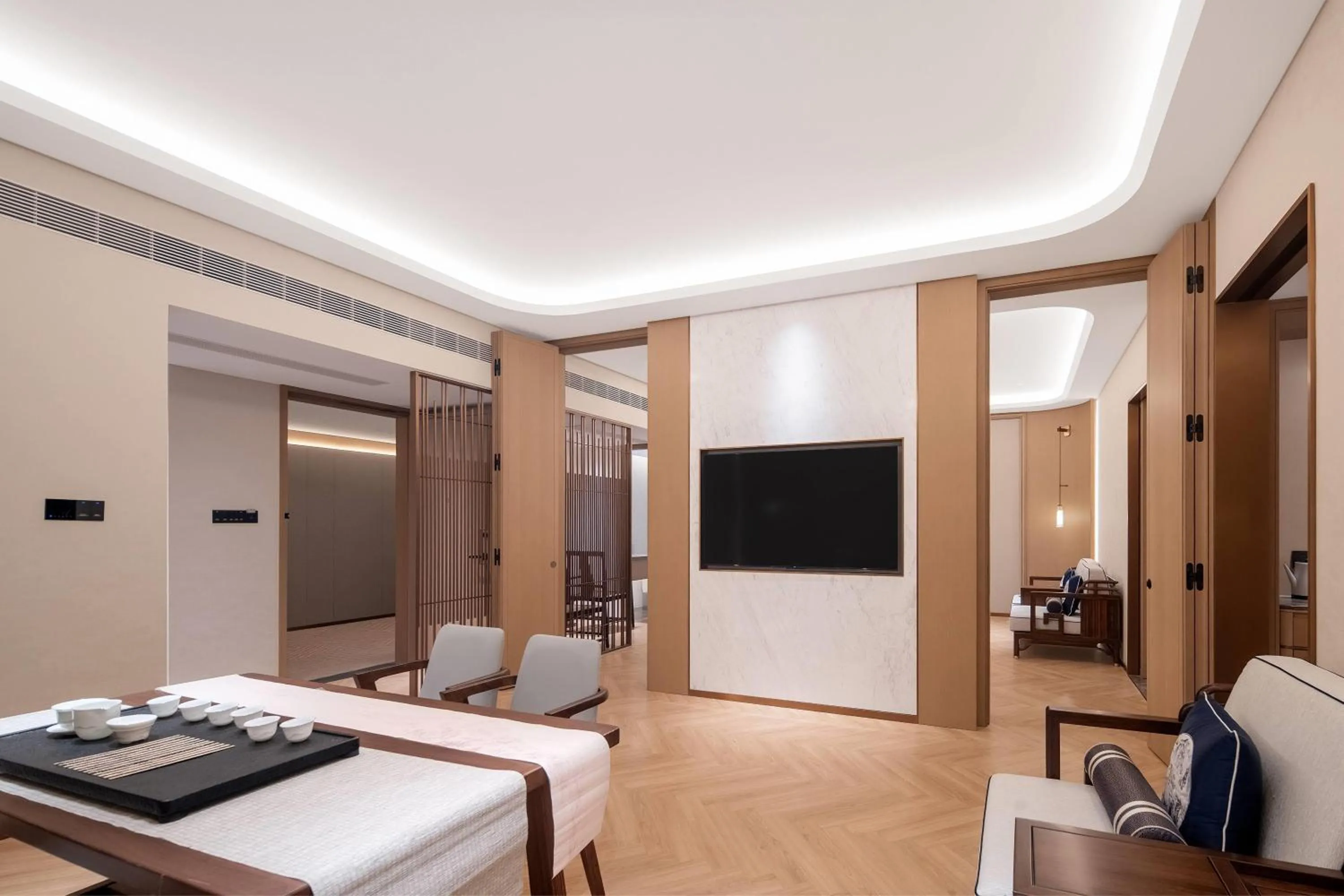 Photo of the whole room, Bed in Wyndham Garden Shanghai Songjiang