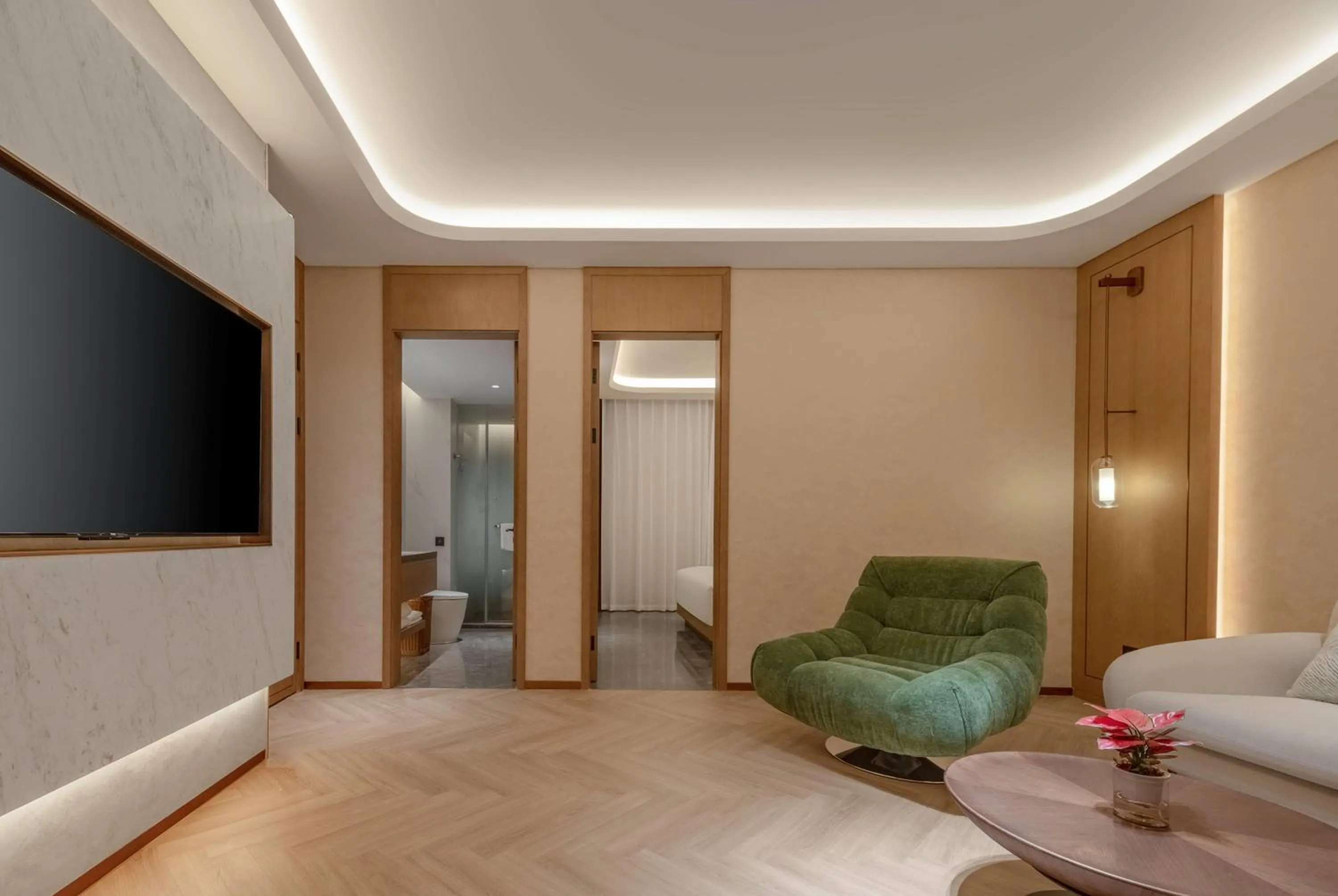 Photo of the whole room in Wyndham Garden Shanghai Songjiang