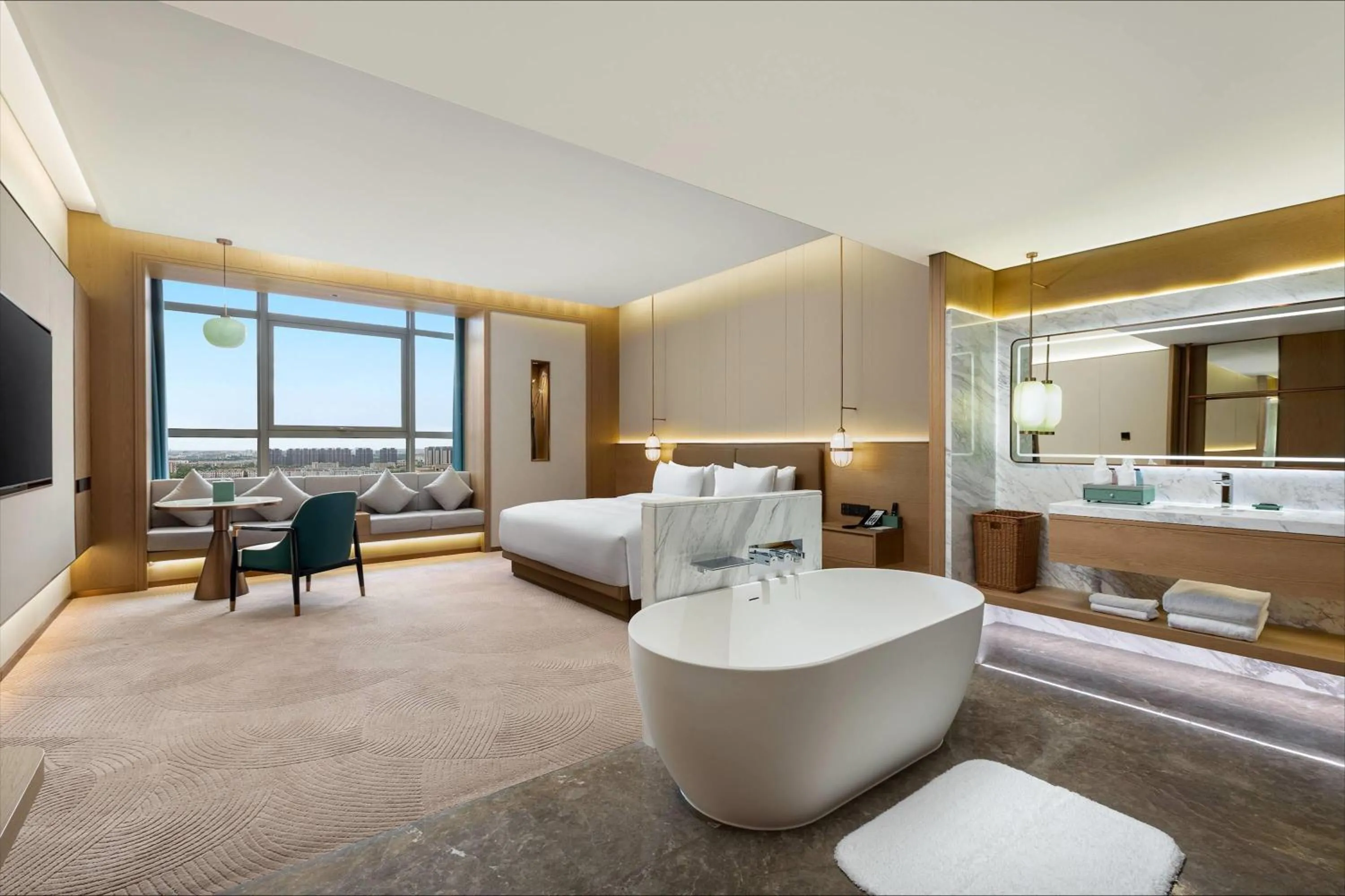 Photo of the whole room in Wyndham Garden Shanghai Songjiang