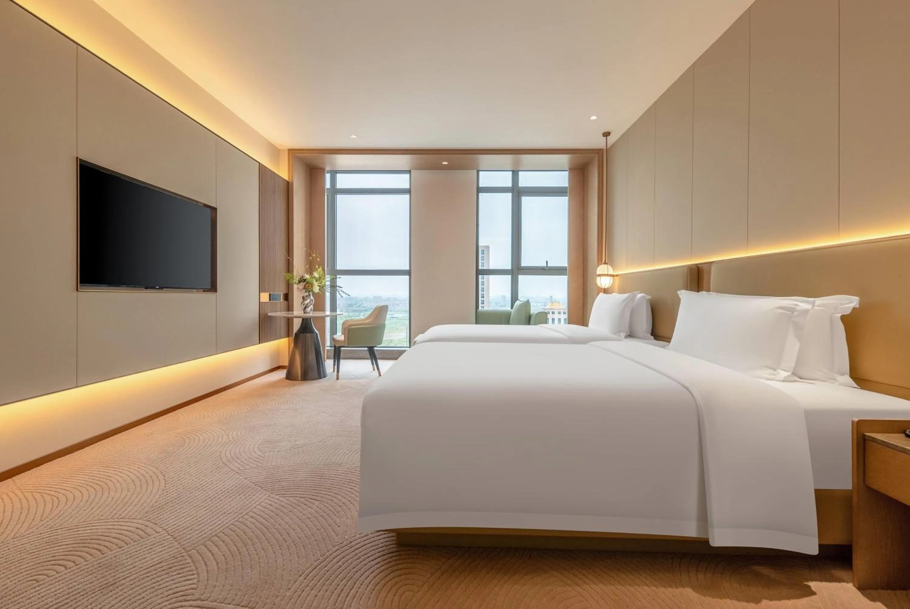 Bed in Wyndham Garden Shanghai Songjiang