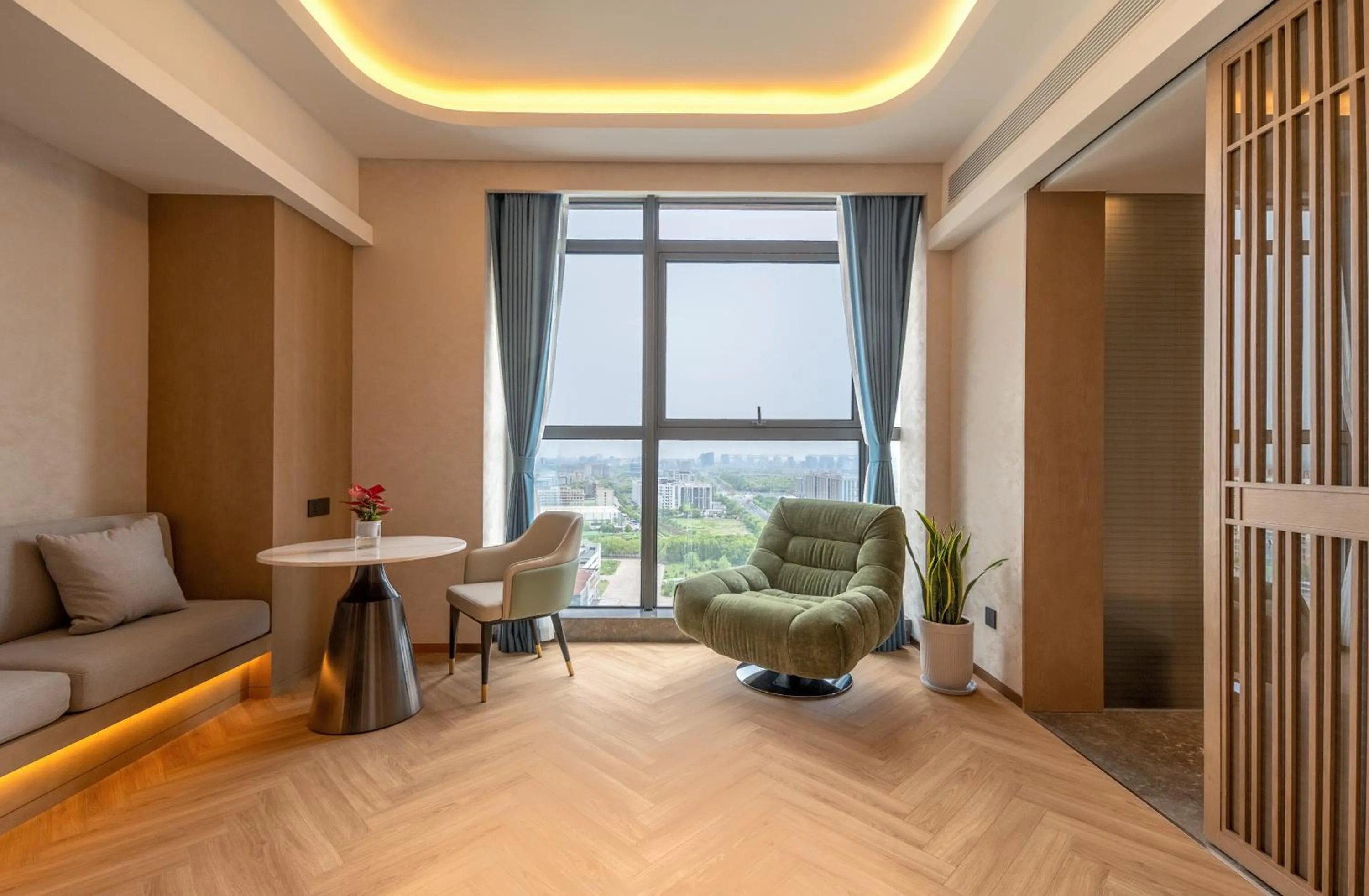 Living room in Wyndham Garden Shanghai Songjiang