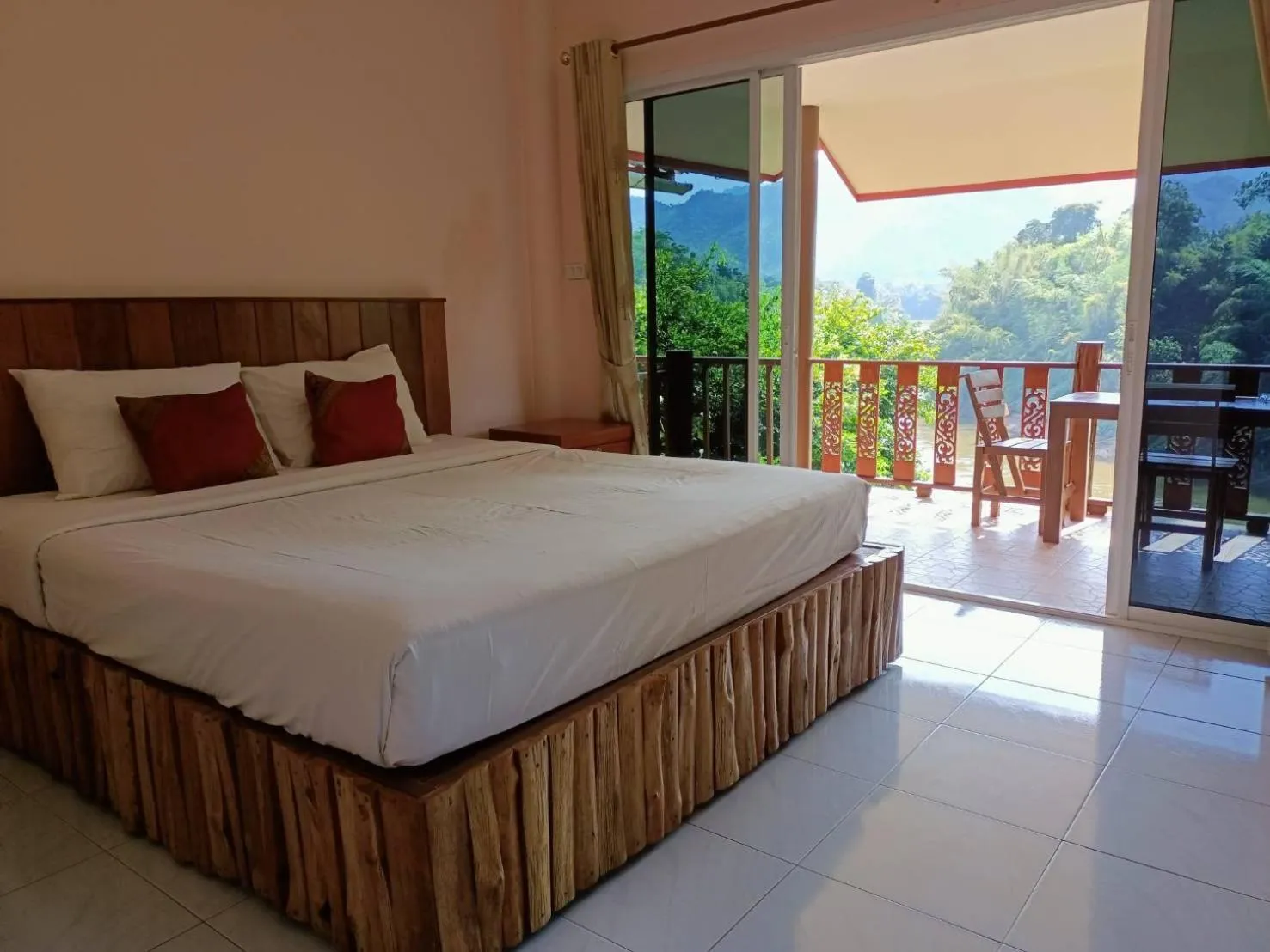 Bed in Star Hill River Kwai Resort