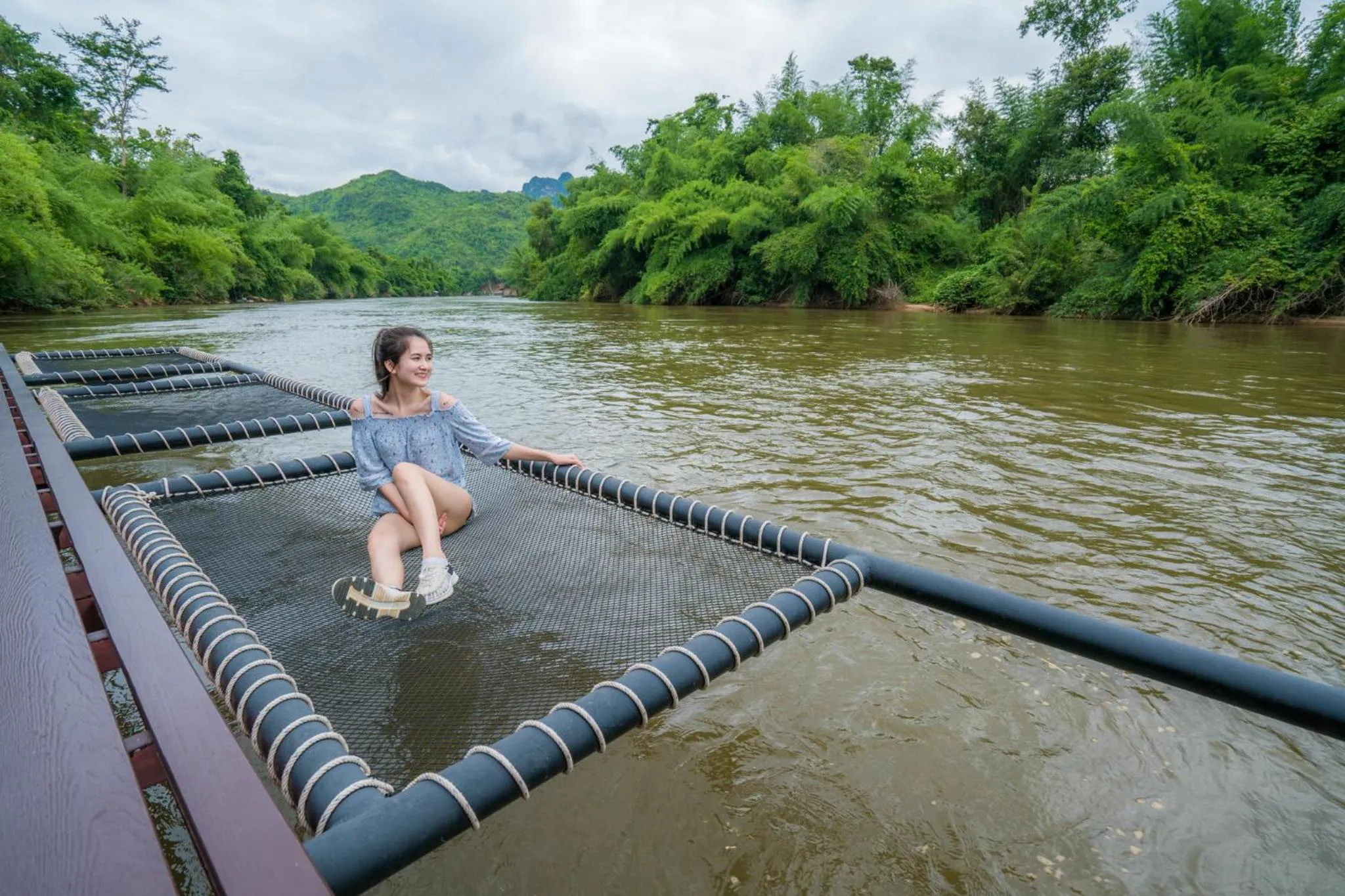 People in Star Hill River Kwai Resort