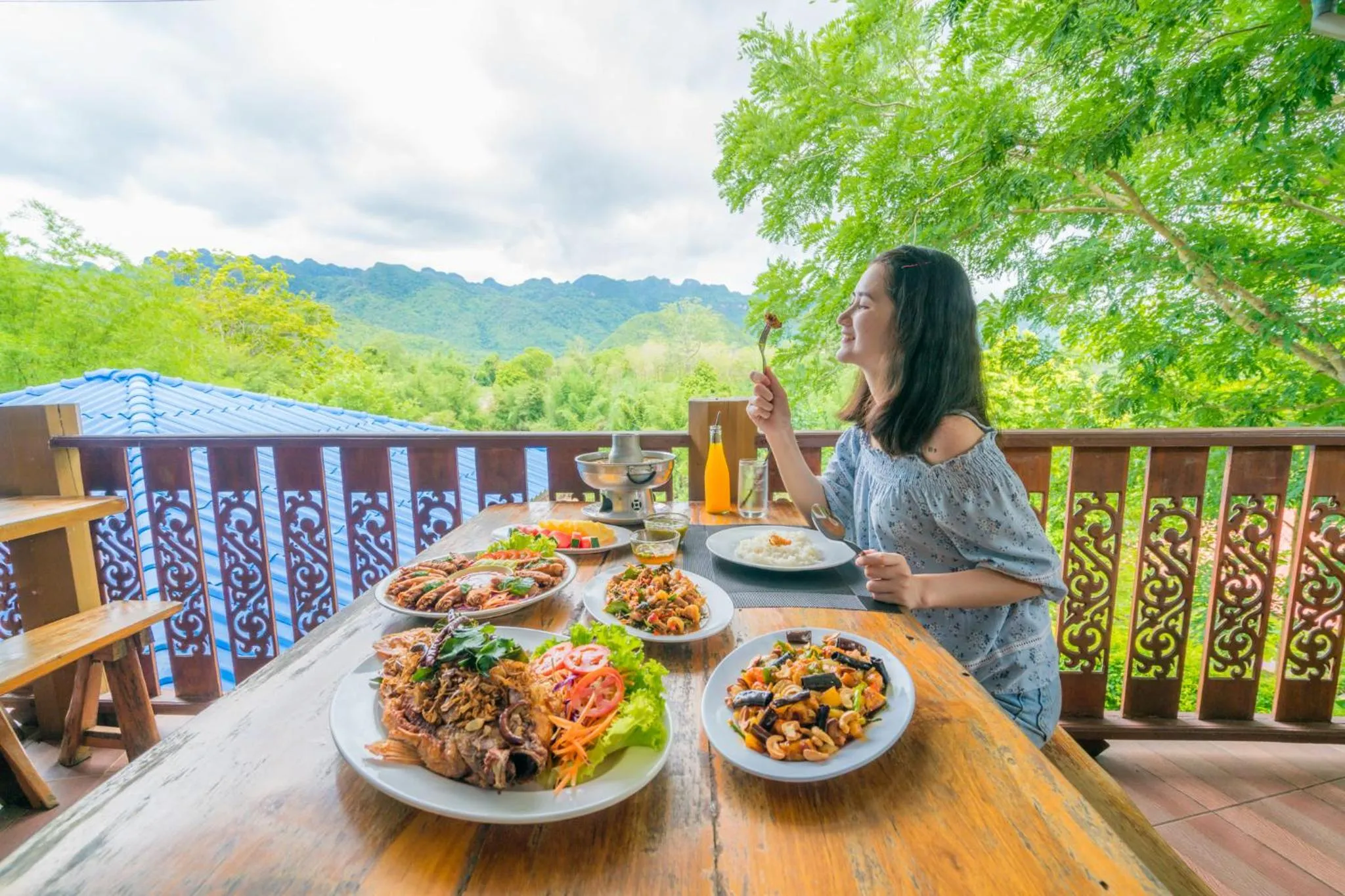 People in Star Hill River Kwai Resort