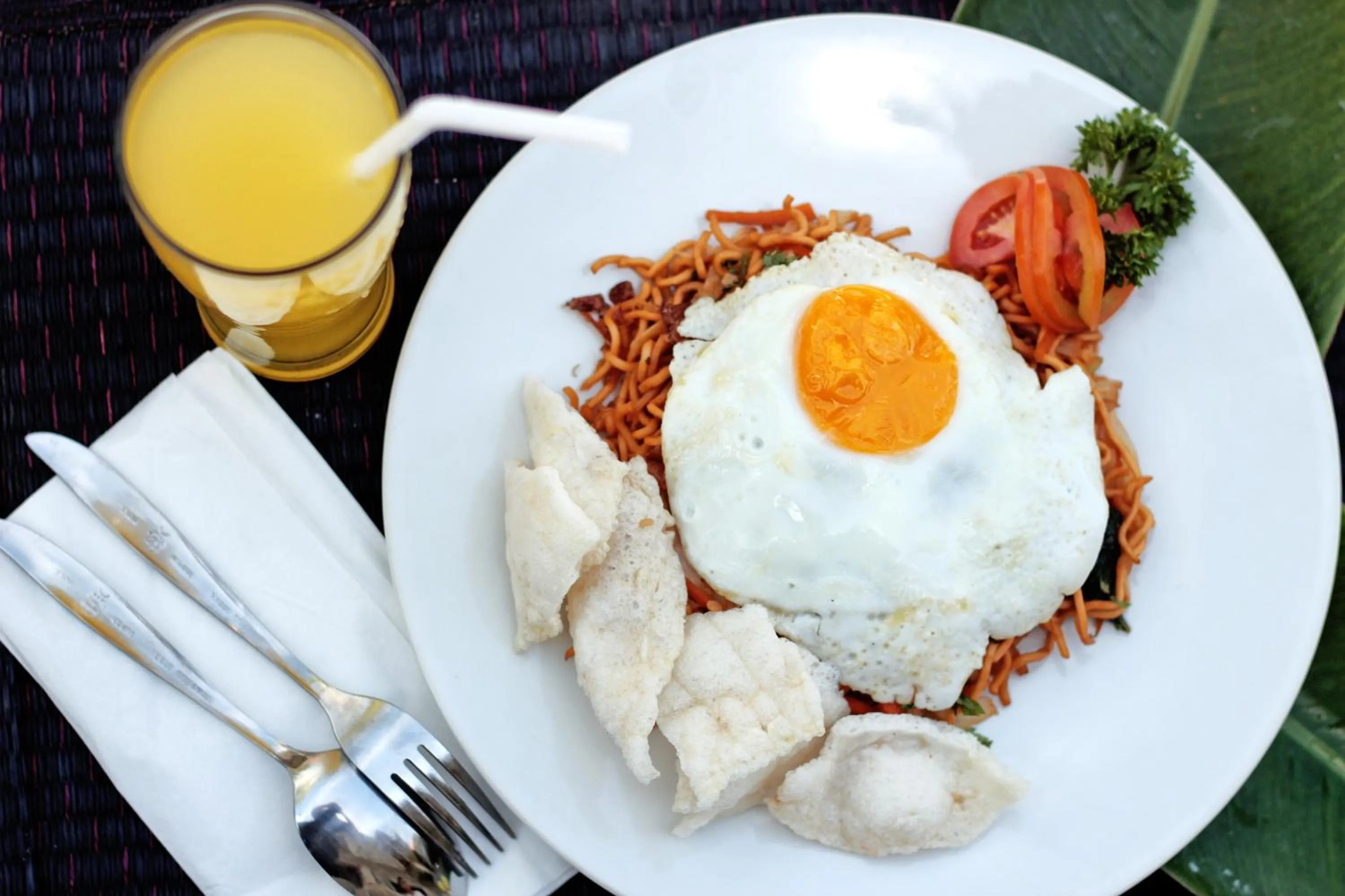 Asian breakfast in Srikandi Inn