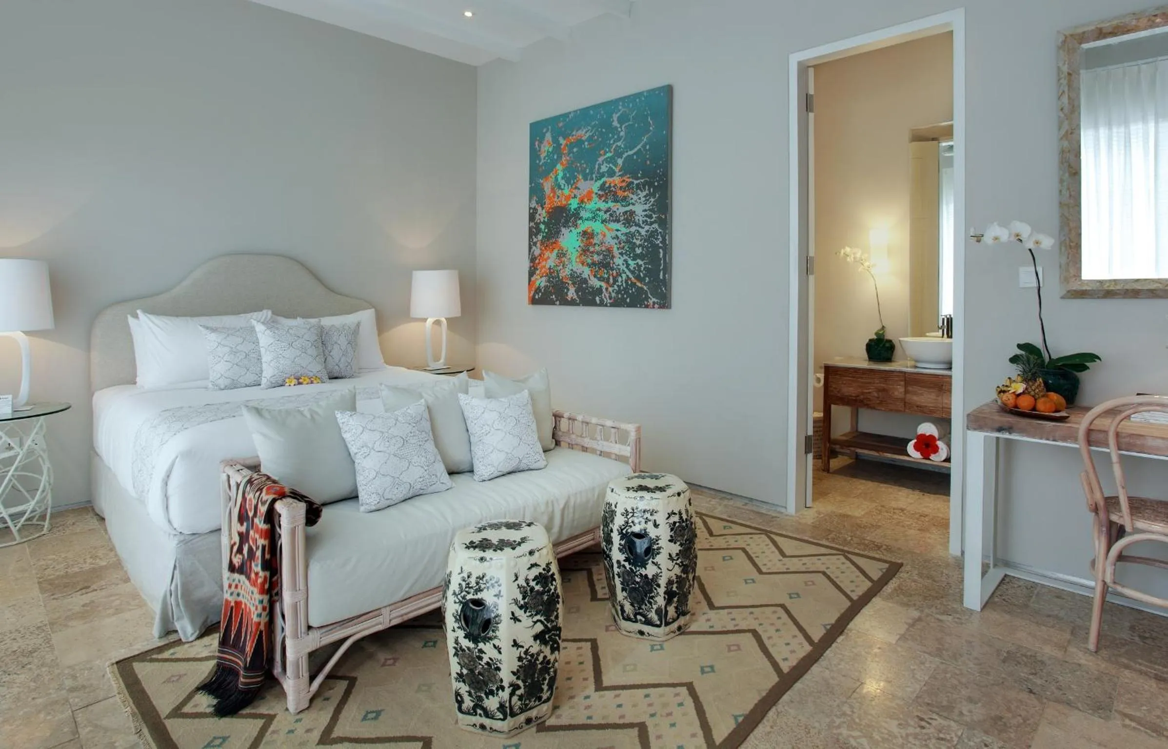 Bedroom, Bed in Room & Vespa 4 - Central Seminyak Near Beach