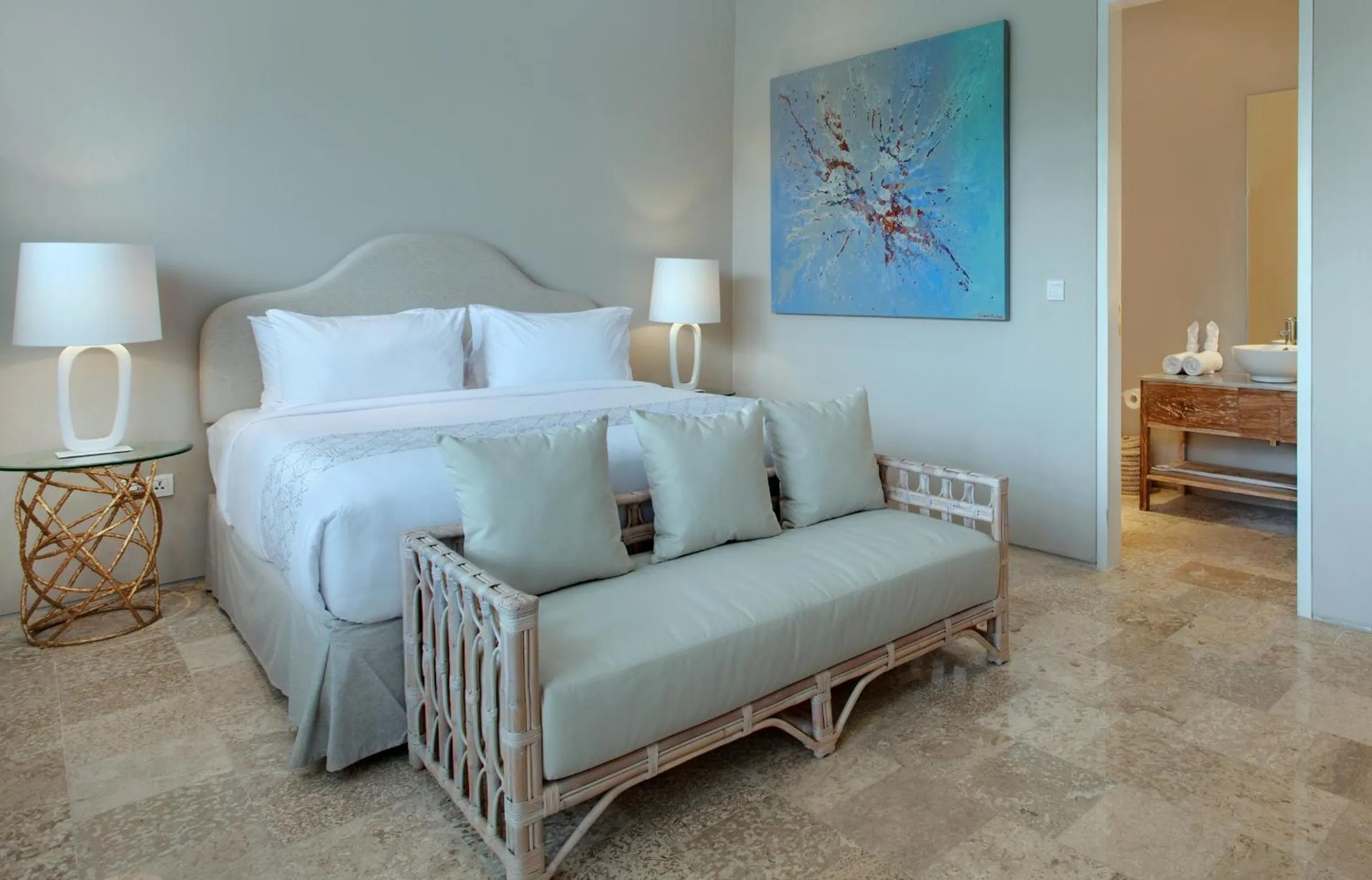 Bed in Room & Vespa 4 - Central Seminyak Near Beach