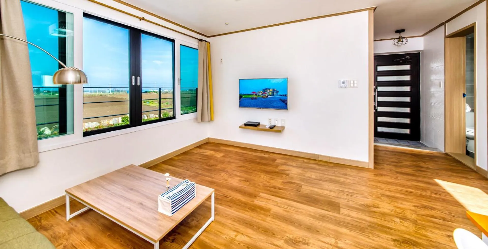 Living room in Boreum Pension