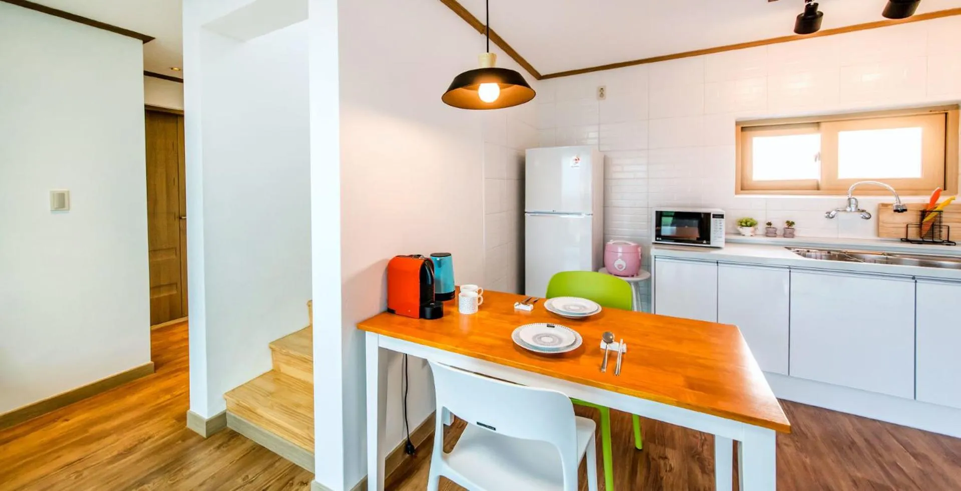 Kitchen or kitchenette in Boreum Pension