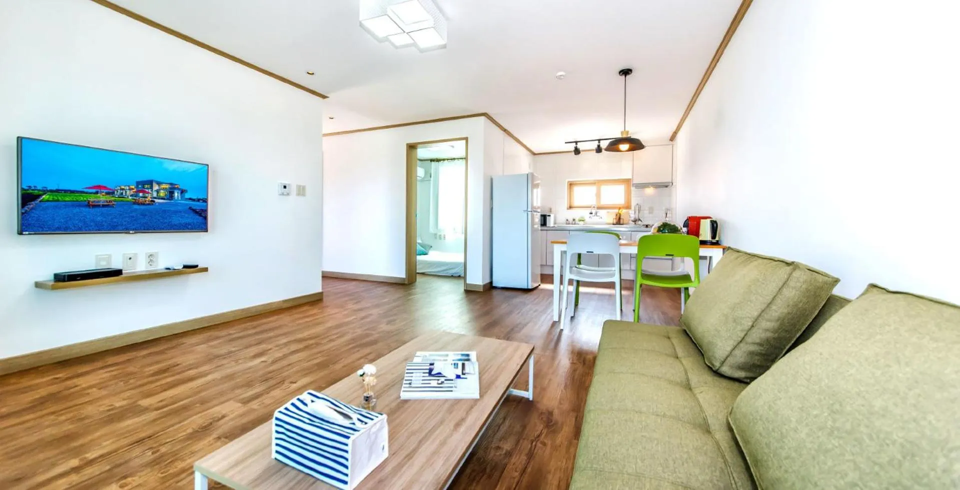 Living room in Boreum Pension