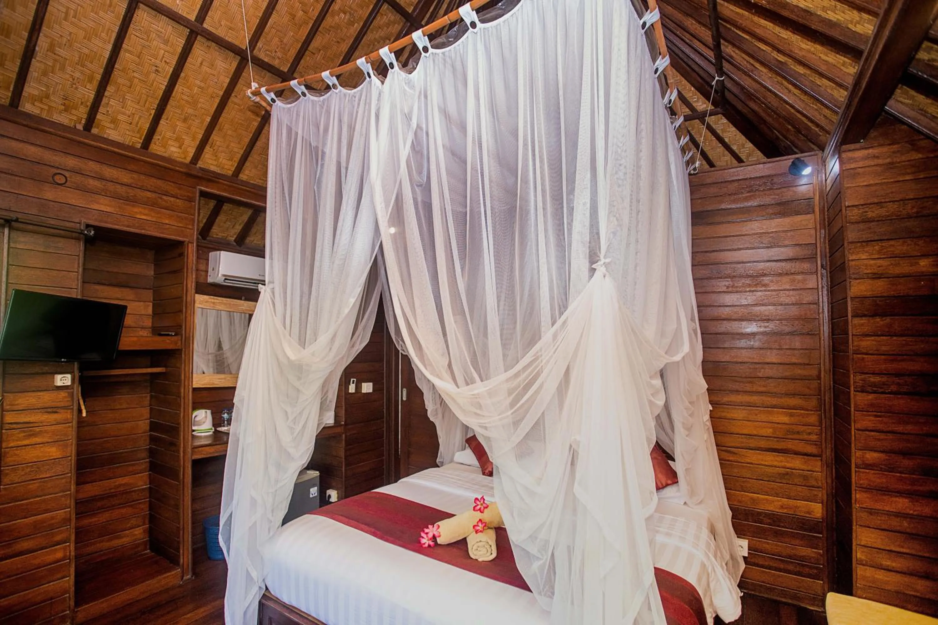 Bed in The Cozy Villas Lembongan