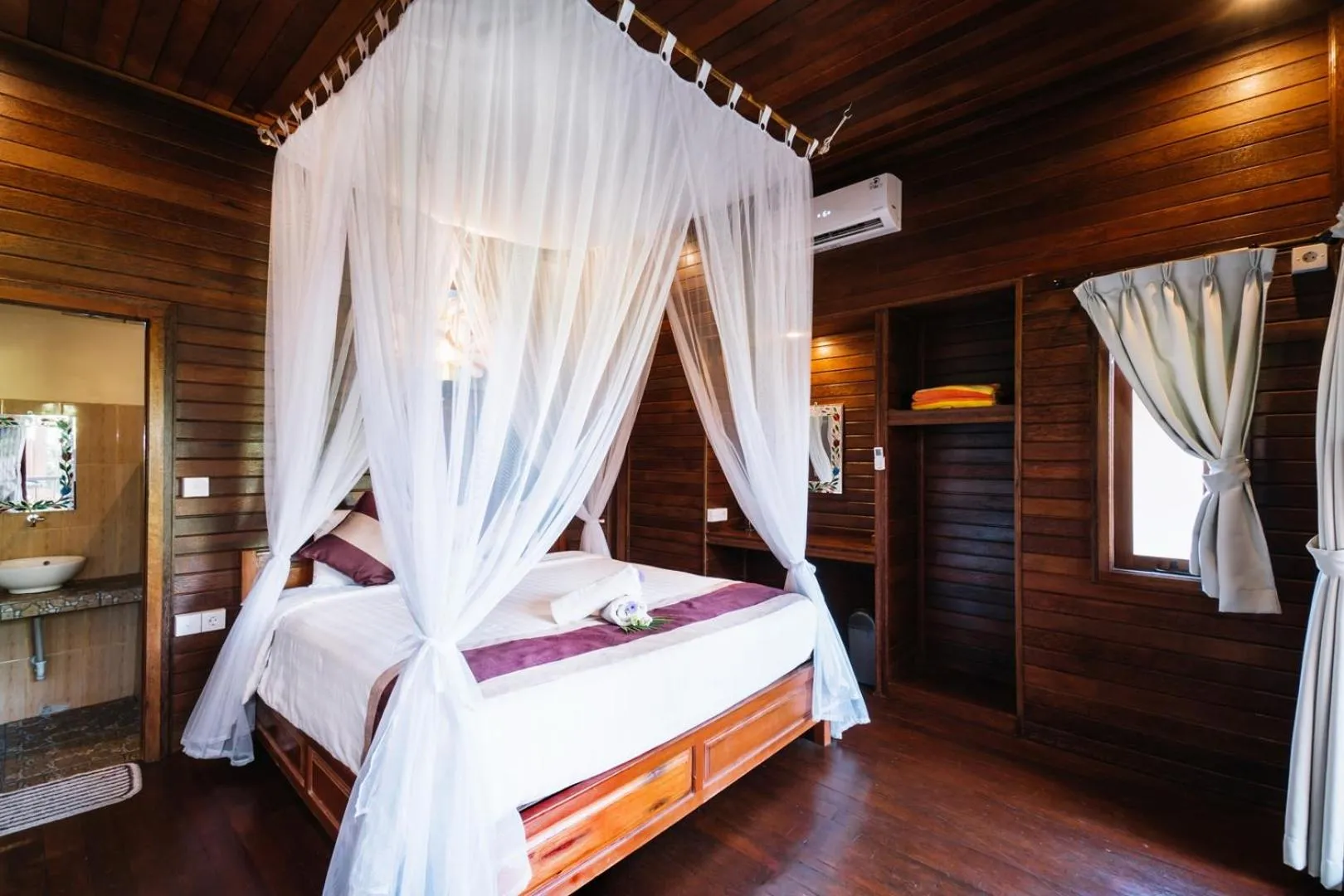 Bed in The Cozy Villas Lembongan