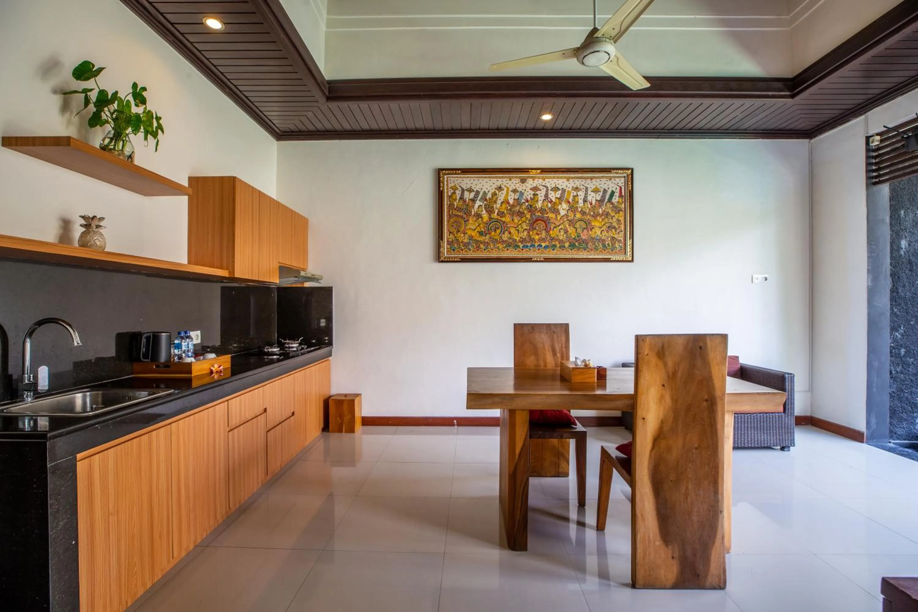 Kitchen or kitchenette in Kayu Suar Bali Luxury Villas & Spa