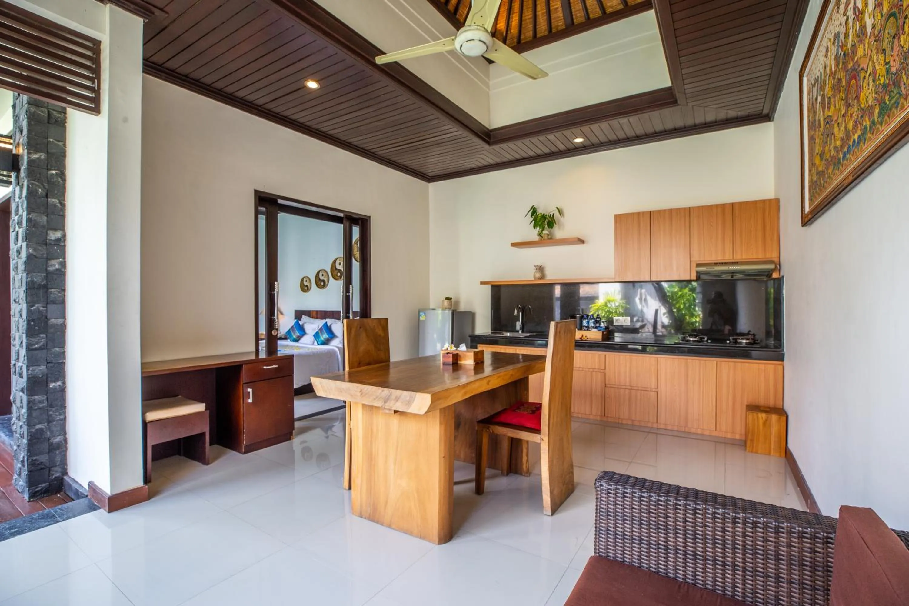 Kitchen or kitchenette in Kayu Suar Bali Luxury Villas & Spa