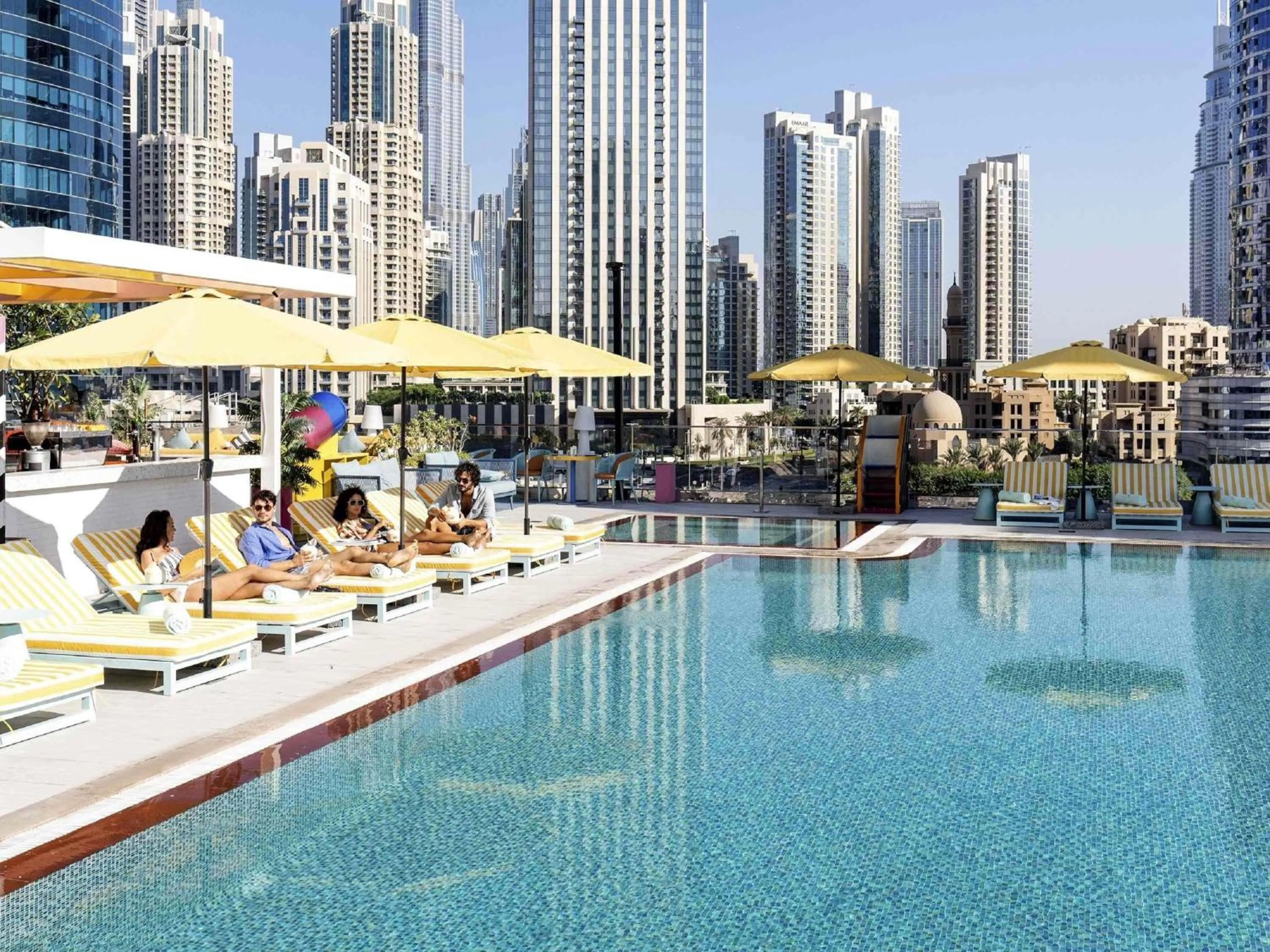 Pool view in Pullman Dubai Downtown
