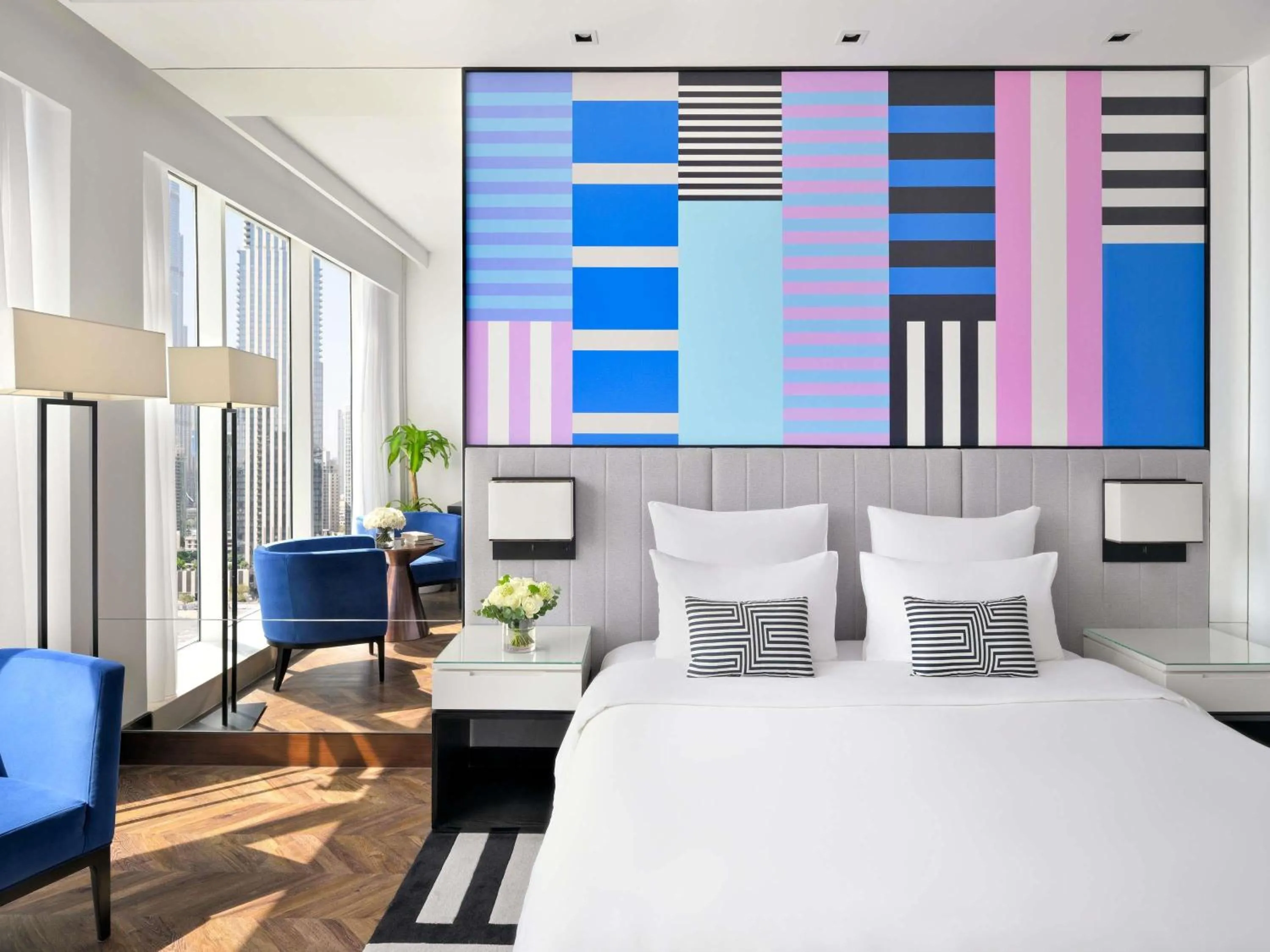 Bedroom, Bed in Pullman Dubai Downtown