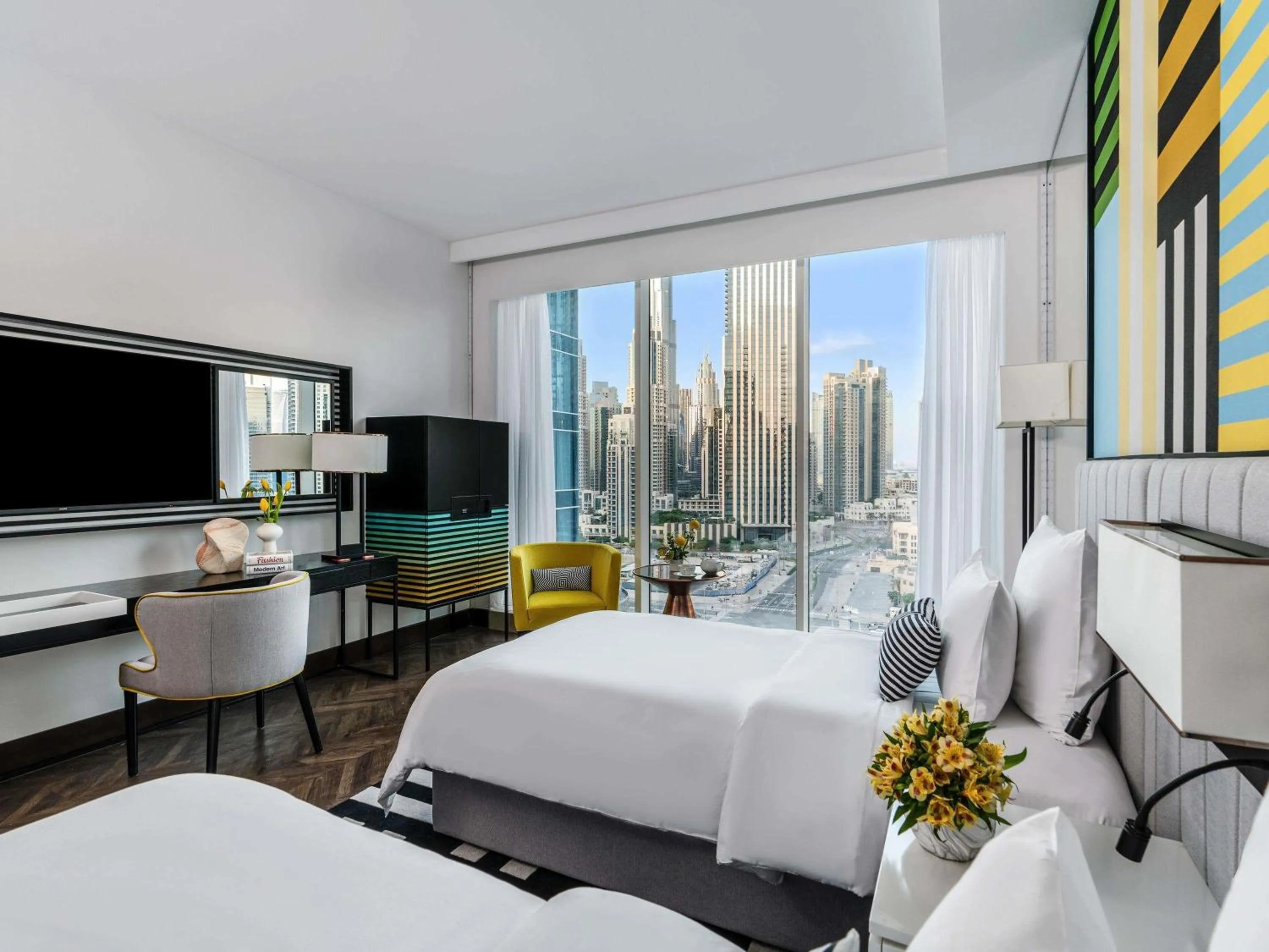 Bedroom, Bed in Pullman Dubai Downtown