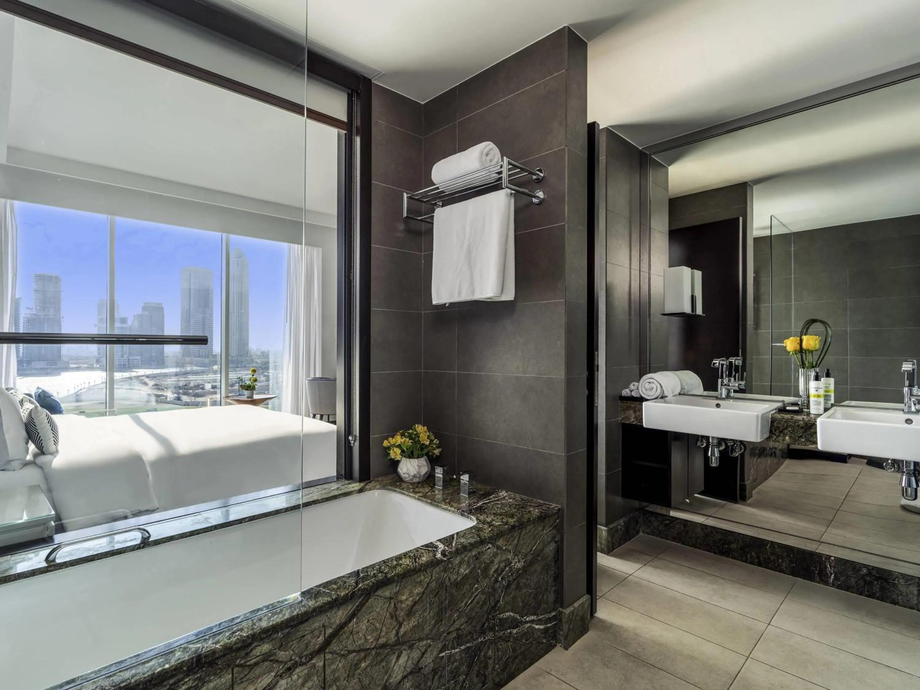 Bedroom, Bed in Pullman Dubai Downtown